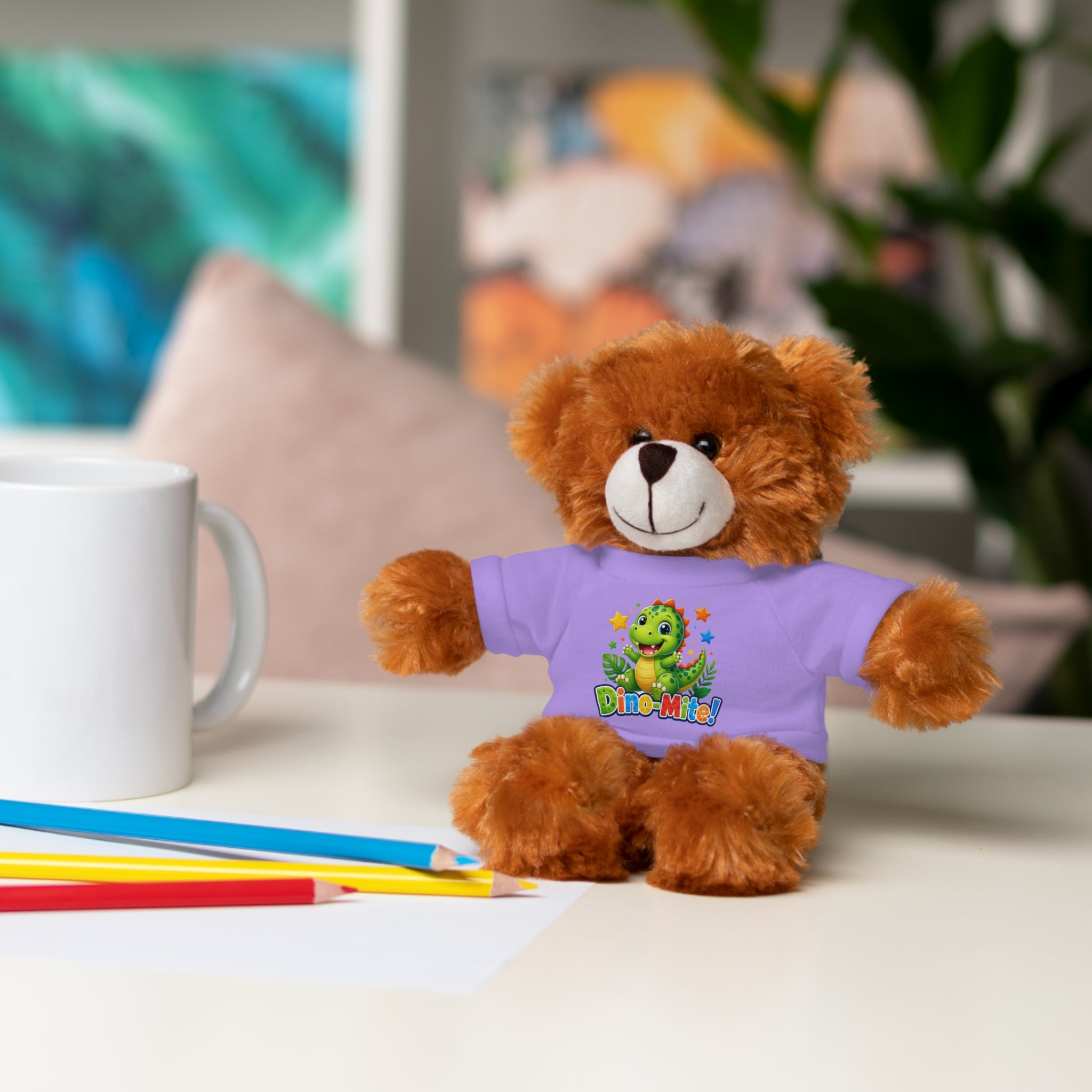 Kids Stuffed Animal with Dino-Mite T-Shirt