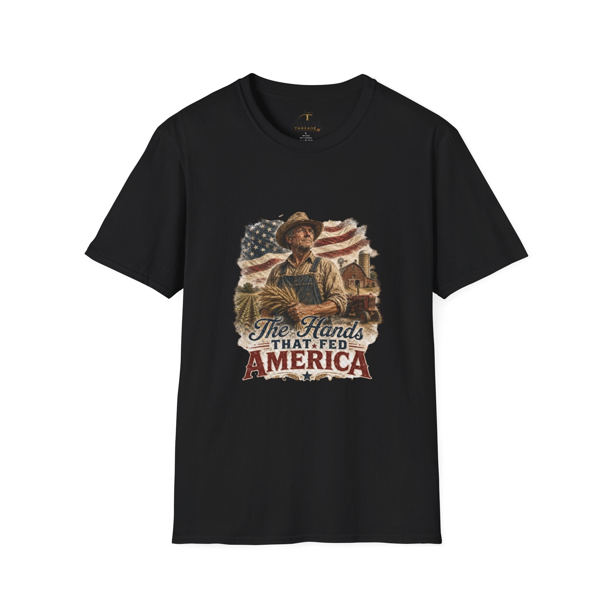 The Hands that fed America Unisex Softstyle T-Shirt