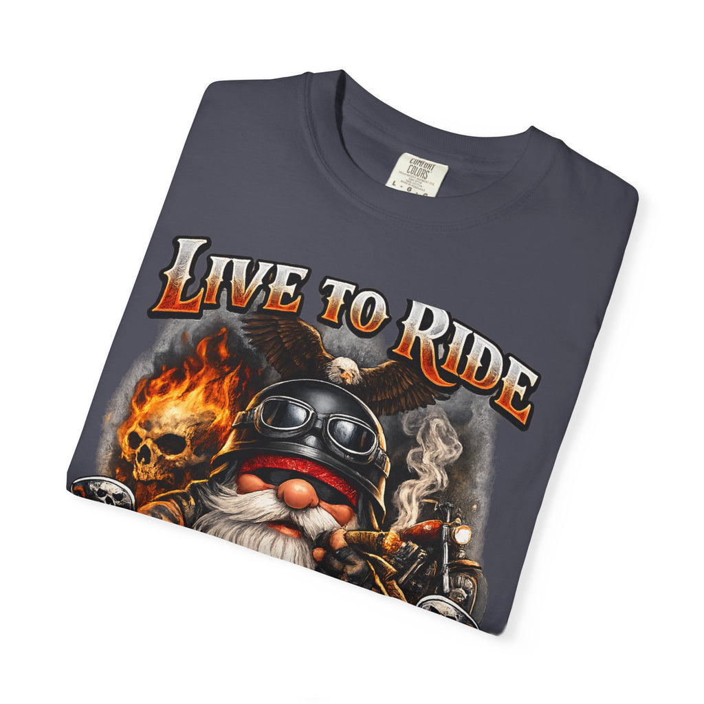 Ride to Live Motorcycle T-Shirt — "Live to Ride, Ride to Live" Graphic Tee