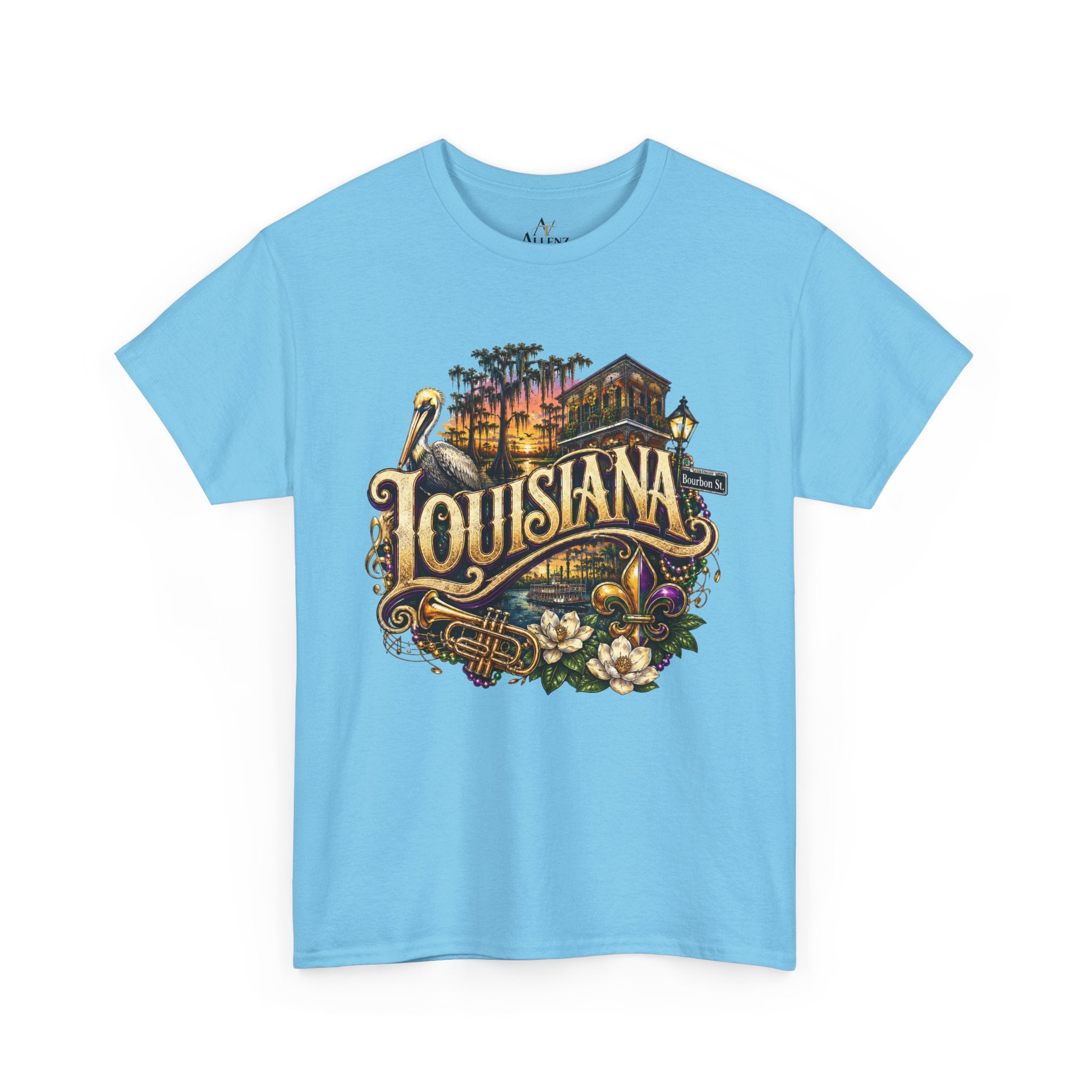 Unisex Heavy Cotton Tee 🎷 Louisiana – Jazz, Culture and Southern Soul 🎷