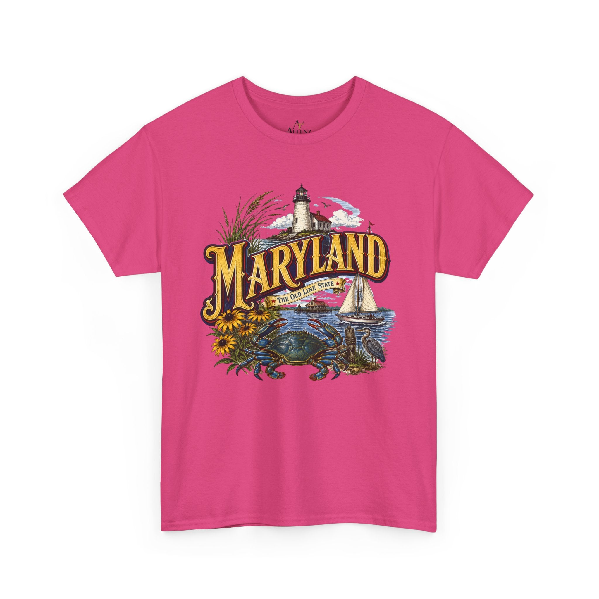 Unisex Heavy Cotton Tee🦀 Maryland – Coastal Pride and Chesapeake Charm 🦀