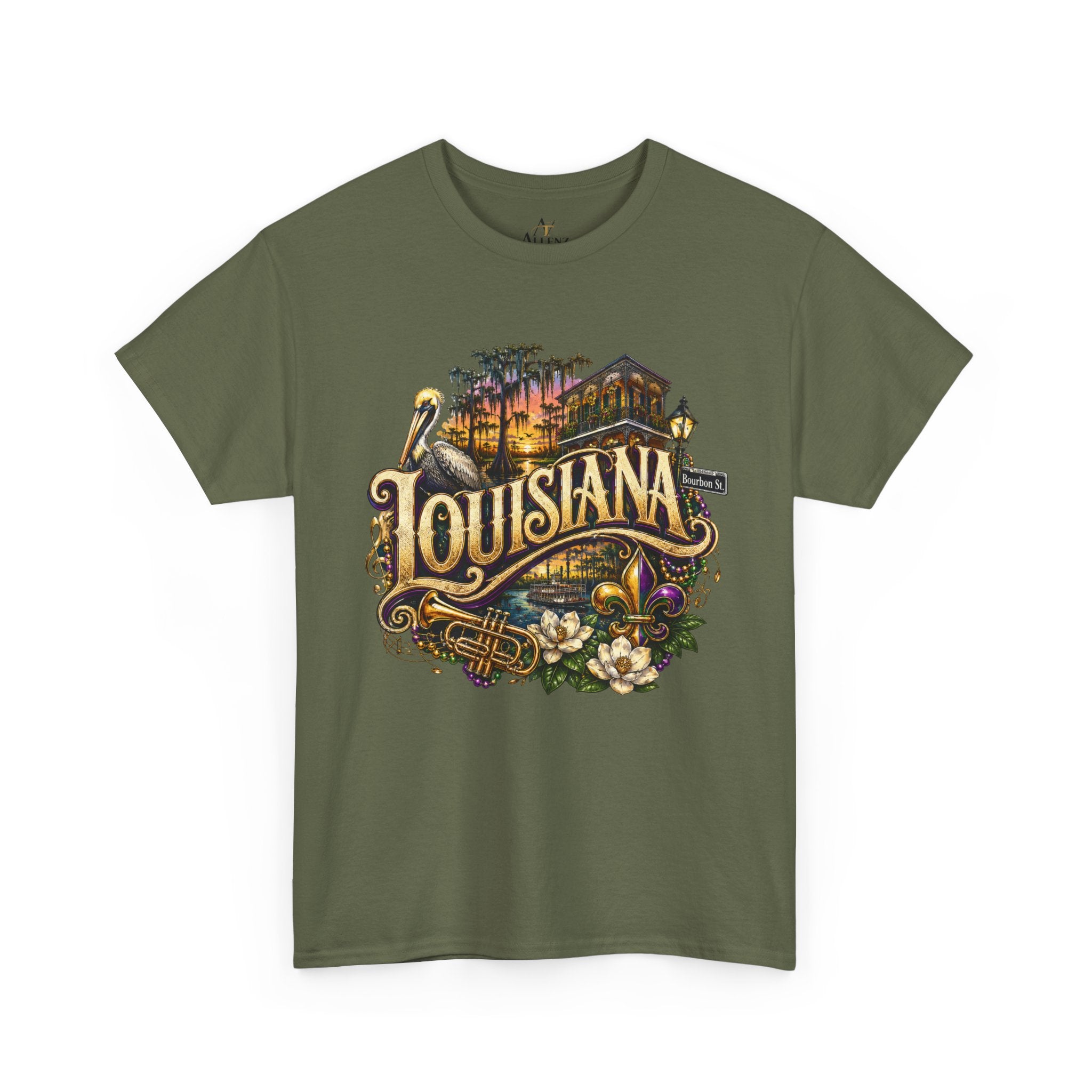 Unisex Heavy Cotton Tee 🎷 Louisiana – Jazz, Culture and Southern Soul 🎷
