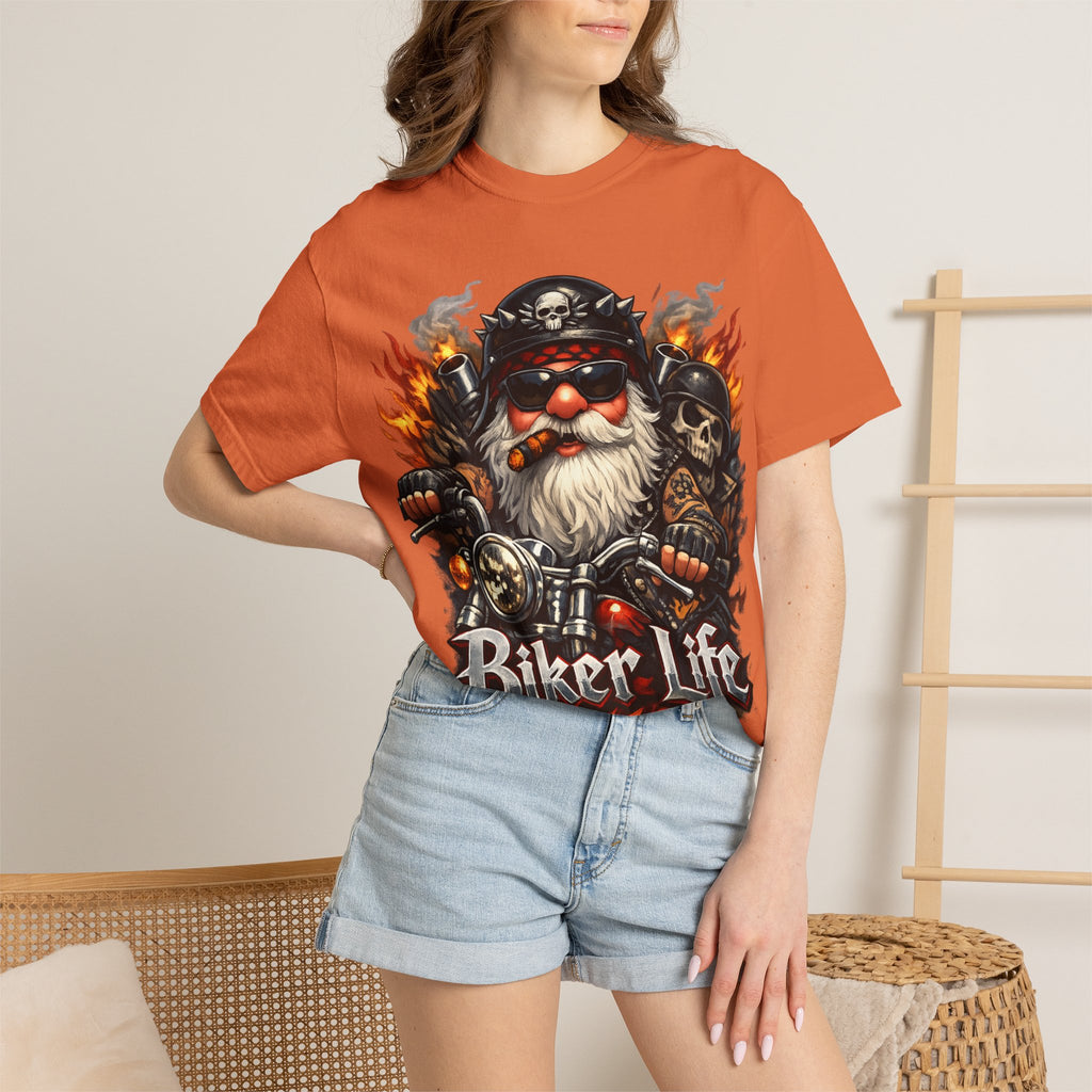 Biker Life T-Shirt — Vintage Gnome Motorcycle Graphic Tee