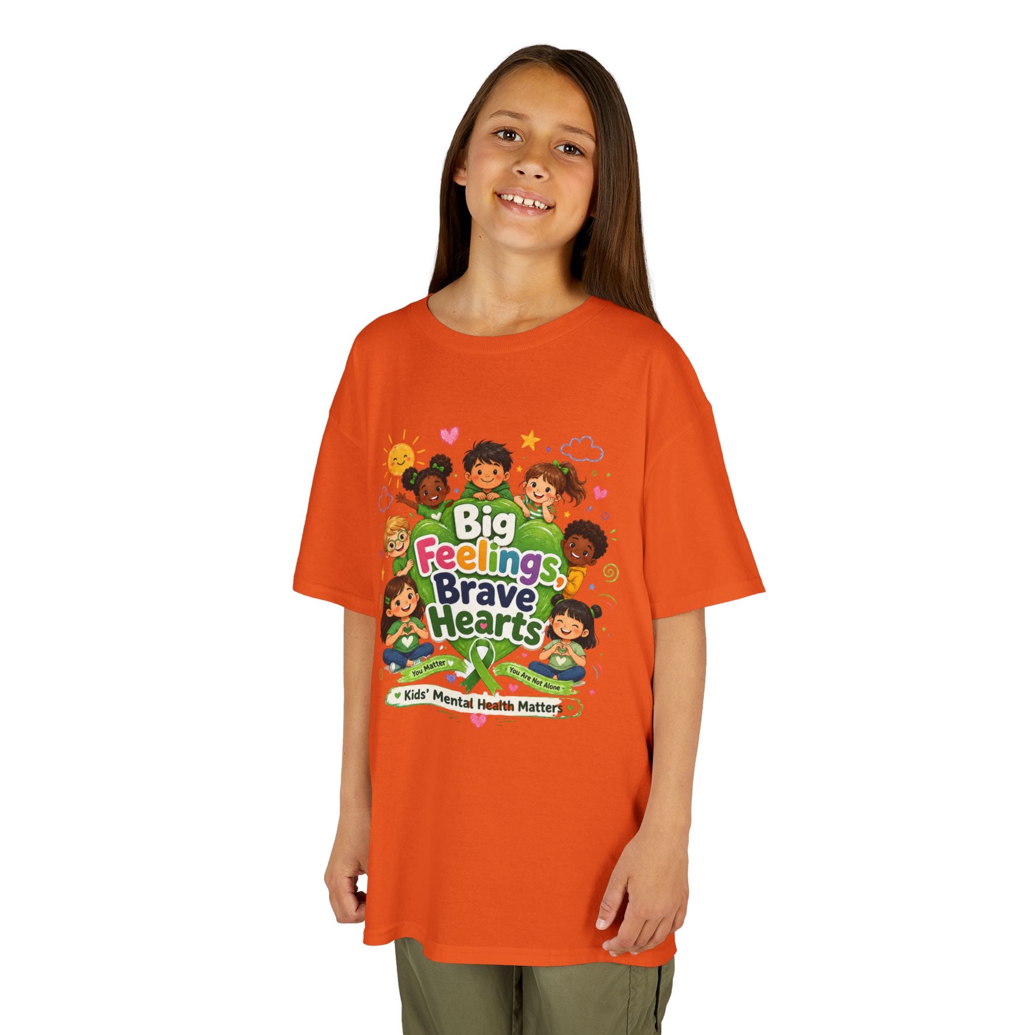 Brave Hearts Mental Health Kids Heavy Cotton™ Tee