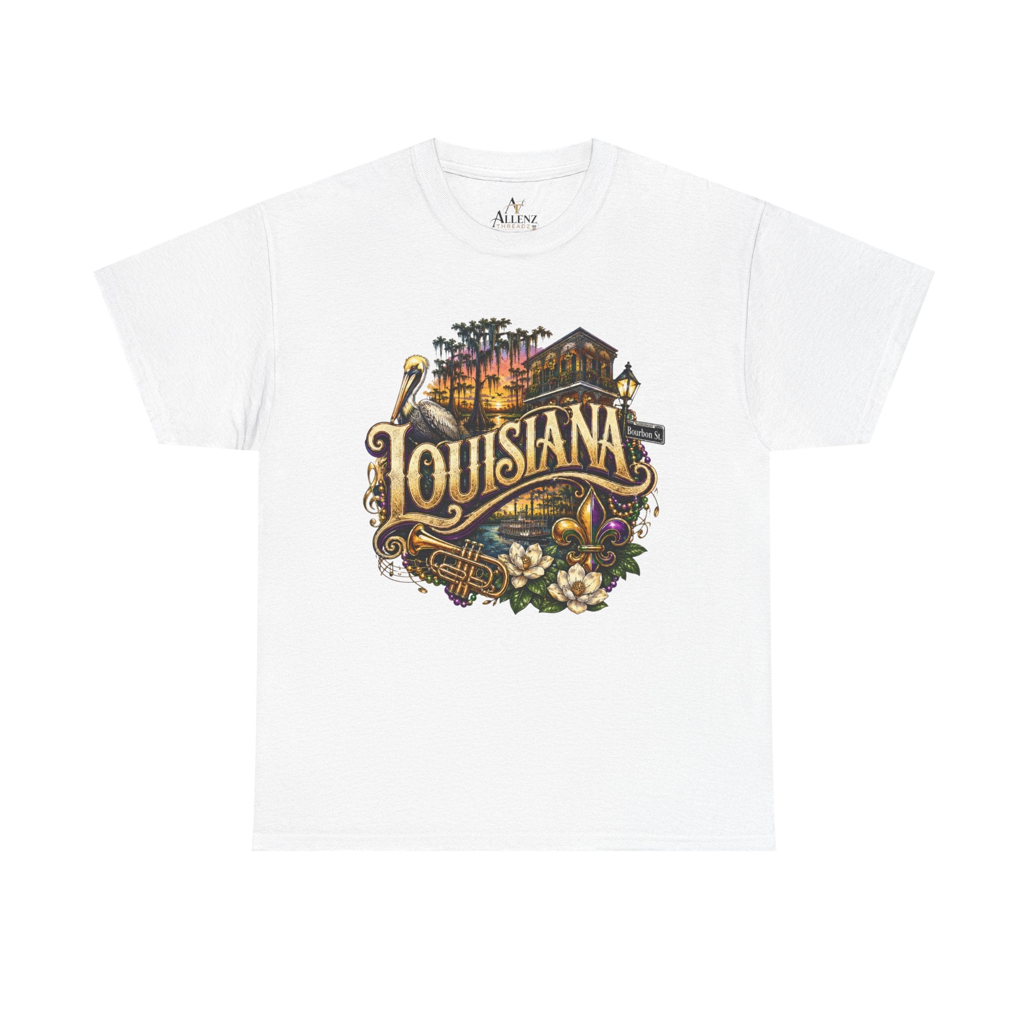 Unisex Heavy Cotton Tee 🎷 Louisiana – Jazz, Culture and Southern Soul 🎷