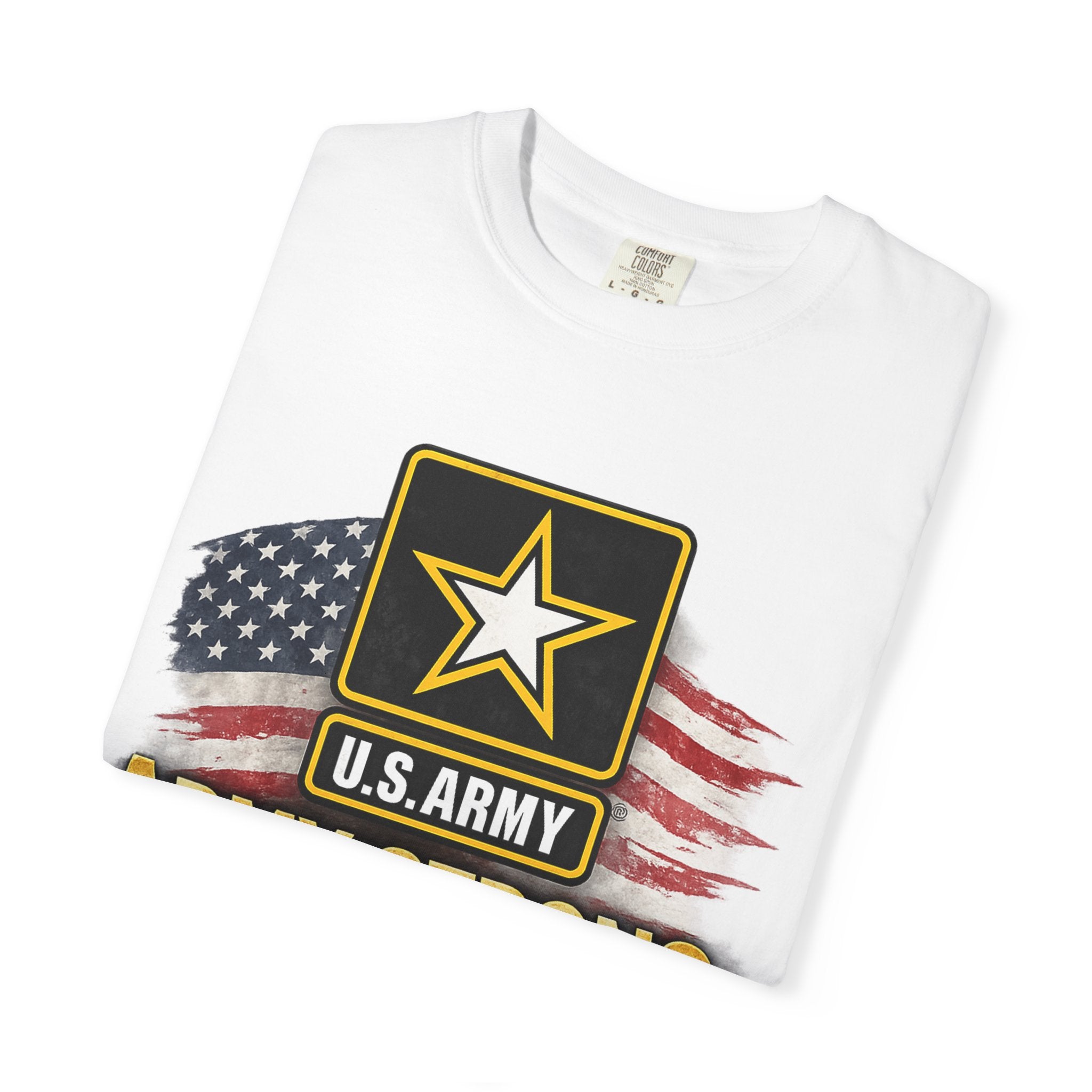 Army Strong T‑Shirt — U.S. Army Logo with American Flag ("This We'll Defend")
