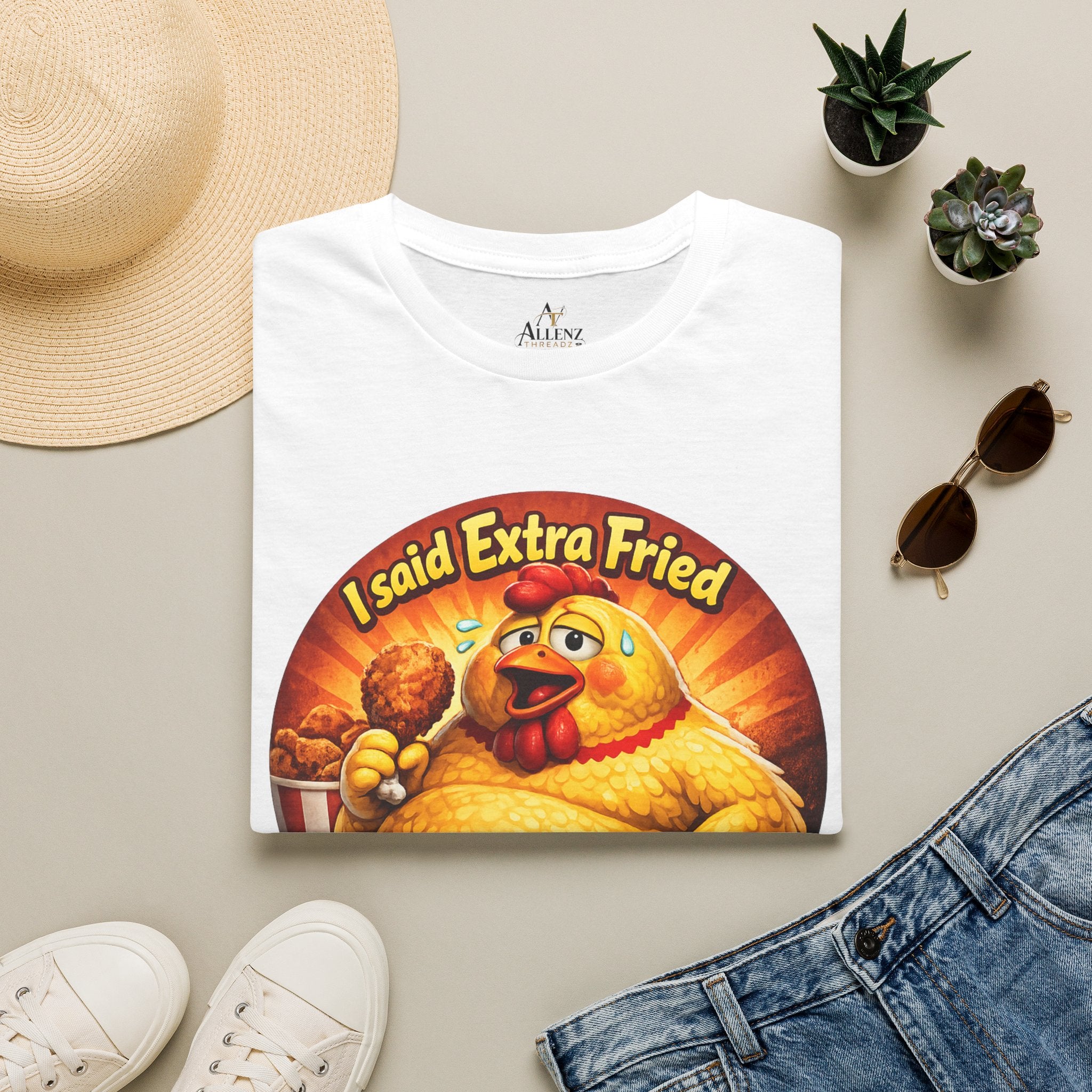 🍗 “I Said Extra Fried, Not Exercise!” 🍗