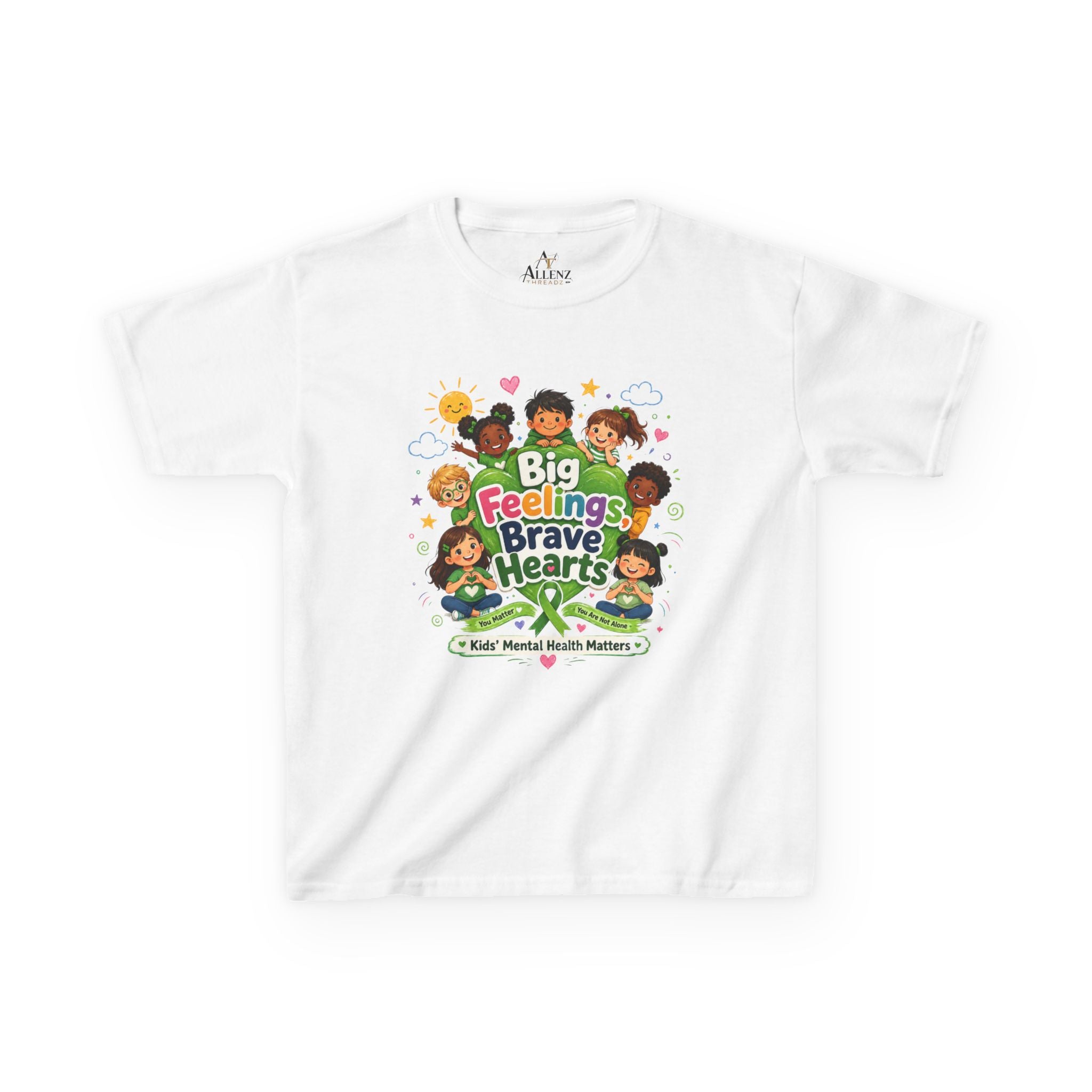 Brave Hearts Mental Health Kids Heavy Cotton™ Tee