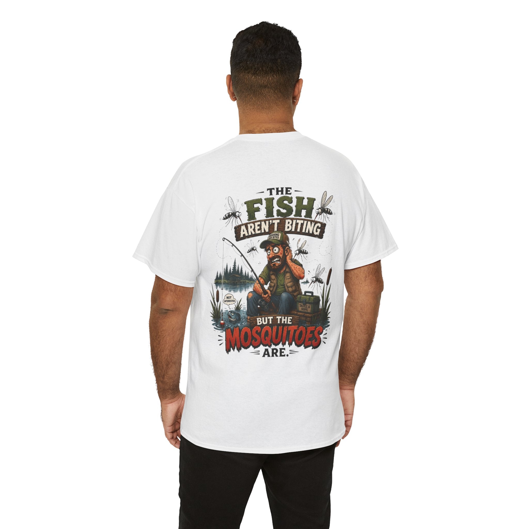 The Fish Ain't Biting Unisex Heavy Cotton Tee