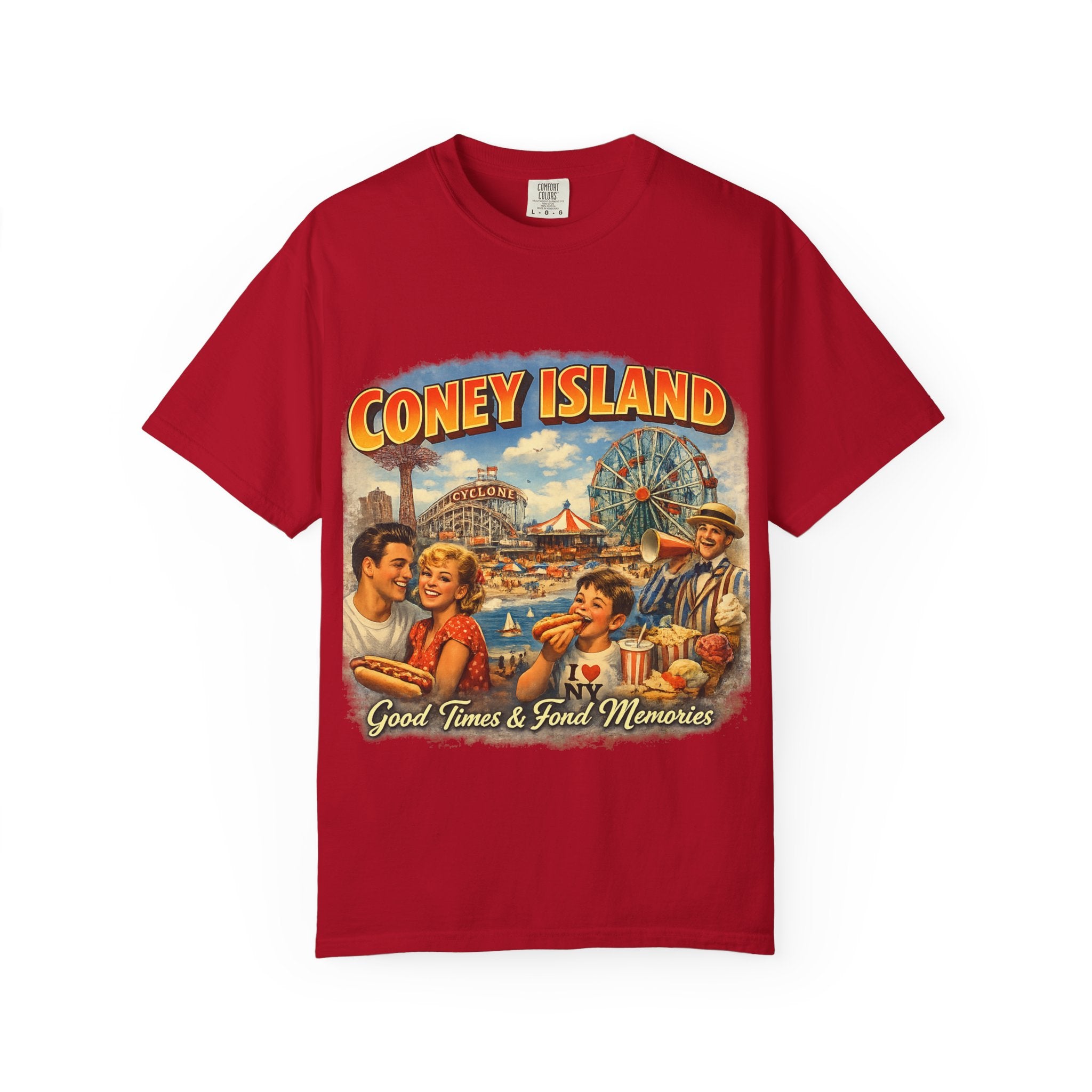 Coney Island Retro Graphic T-Shirt — "Good Times & Fond Memories"