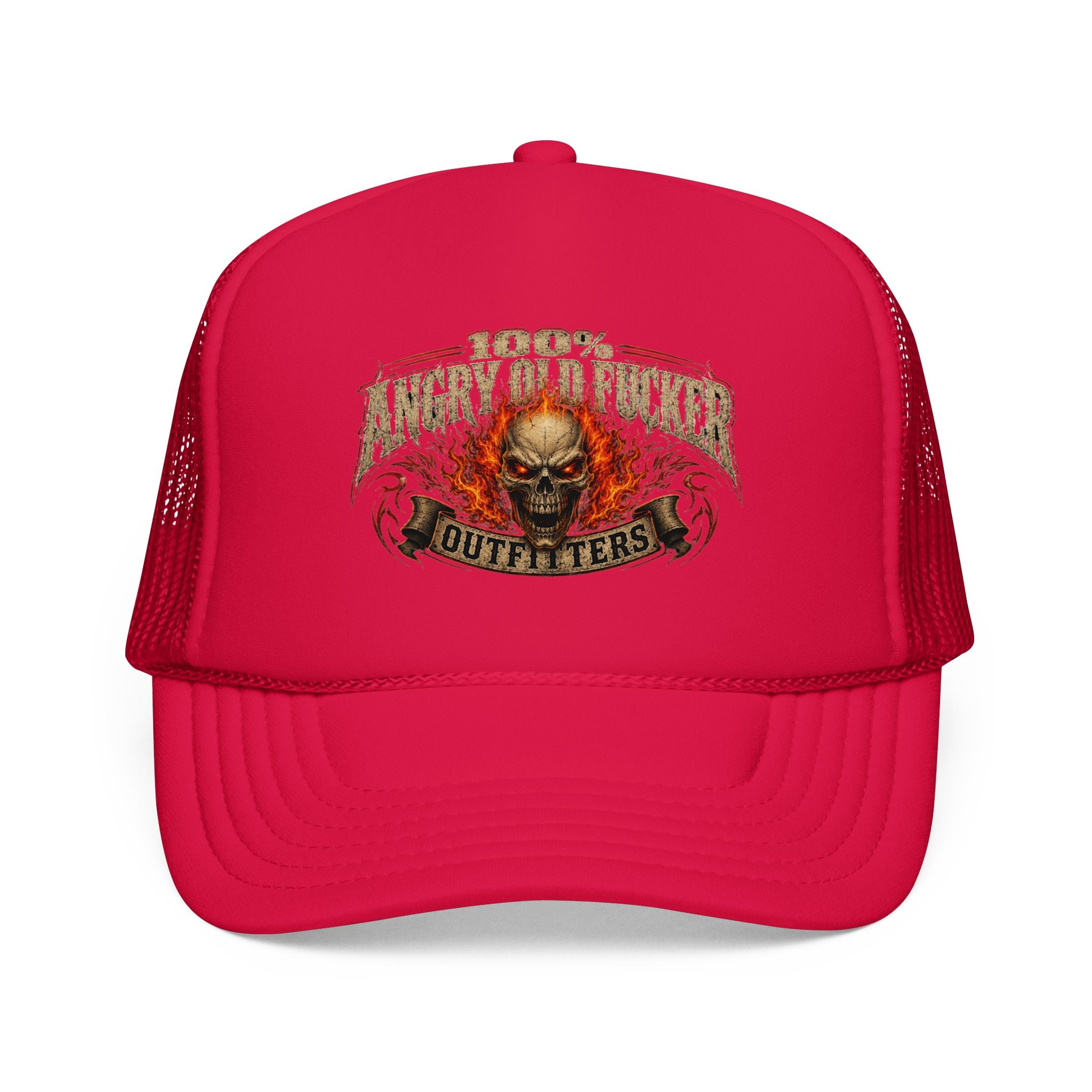 Foam Trucker Hat. 100% angry old man.
