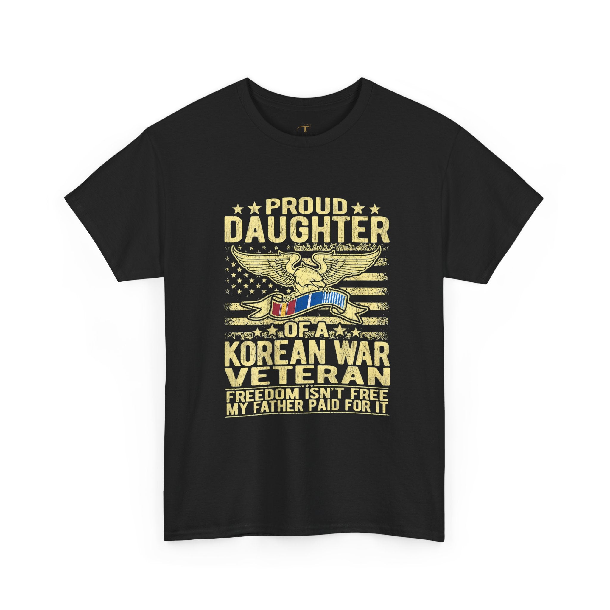 Unisex Heavy Cotton Tee Proud Daughter of a Korean War Veteran
