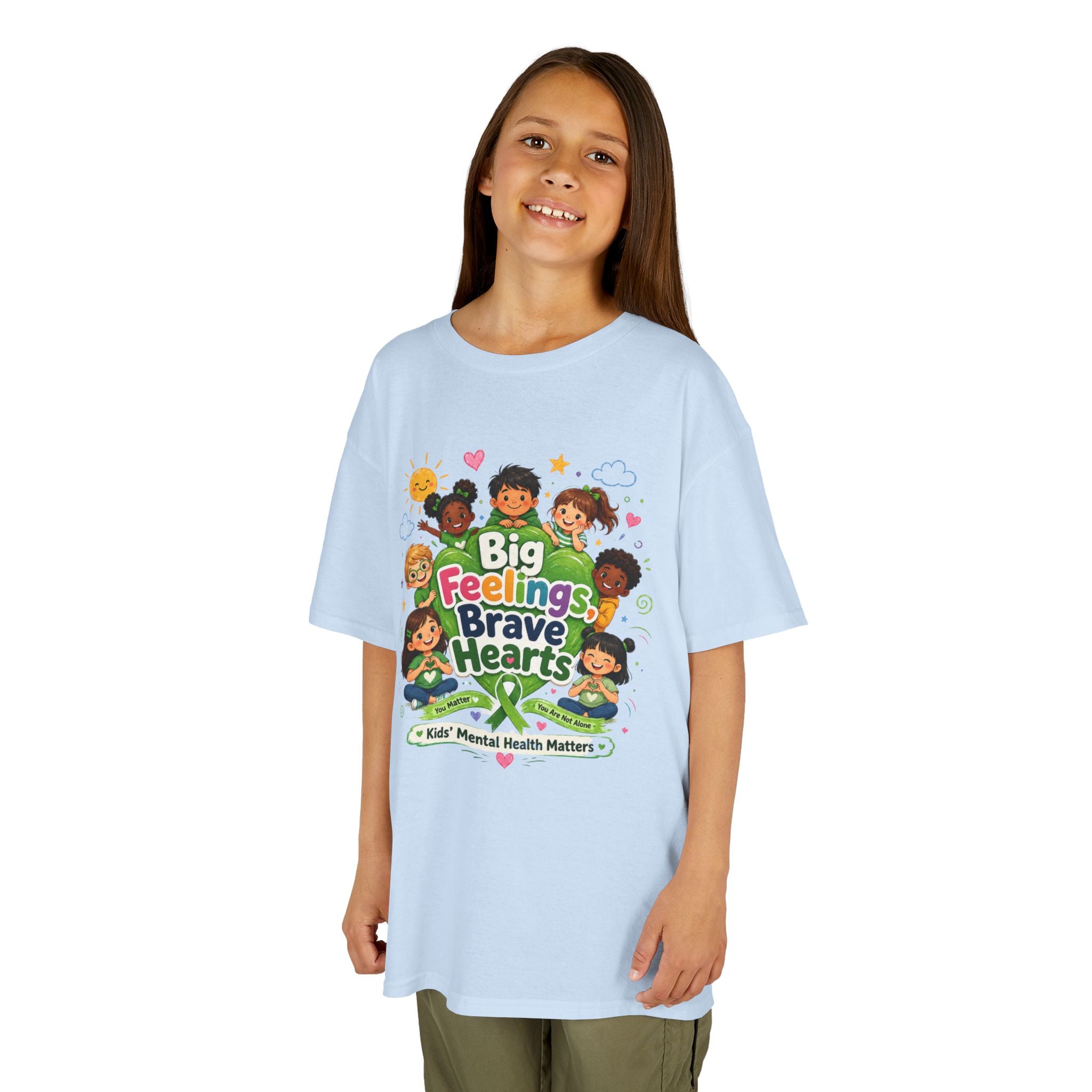 Brave Hearts Mental Health Kids Heavy Cotton™ Tee