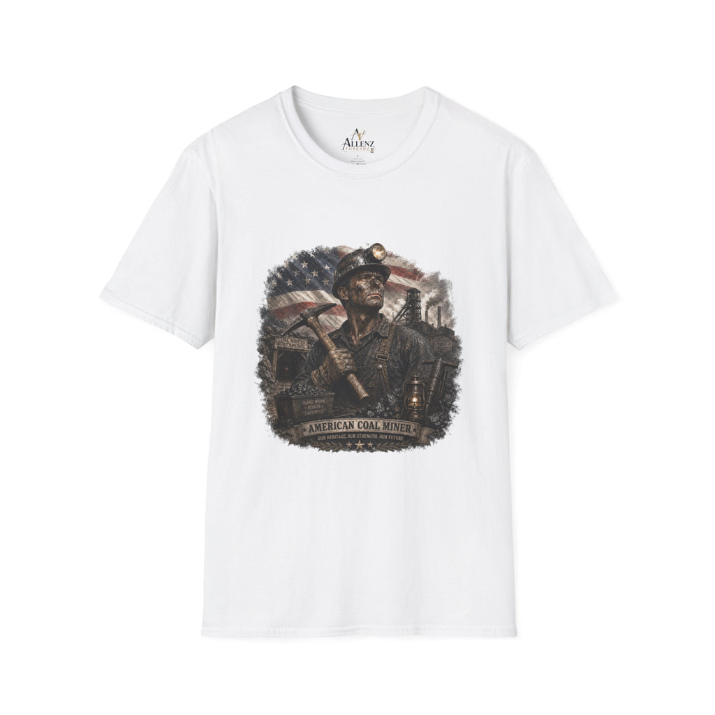 American Coal Miner Unisex Softstyle T-Shirt