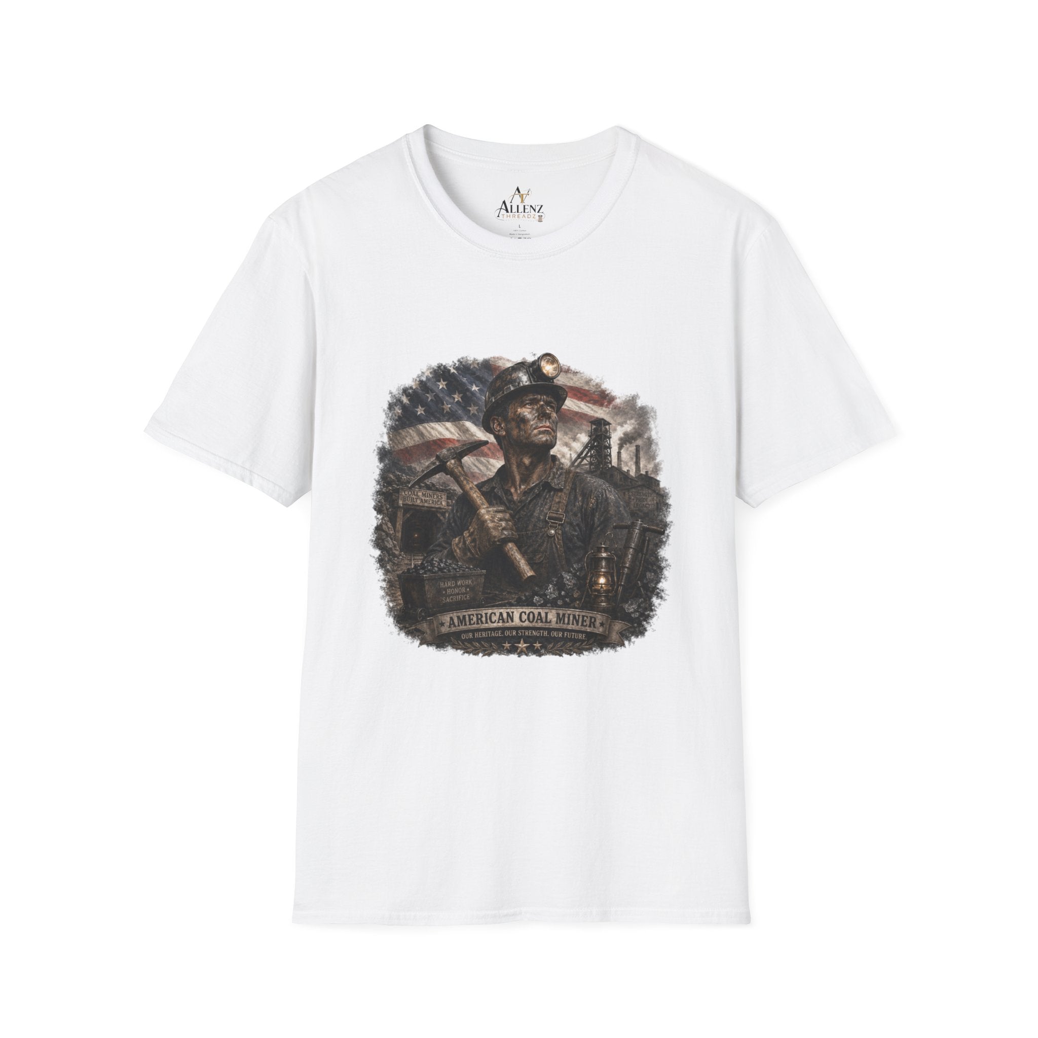 American Coal Miner Unisex Softstyle T-Shirt