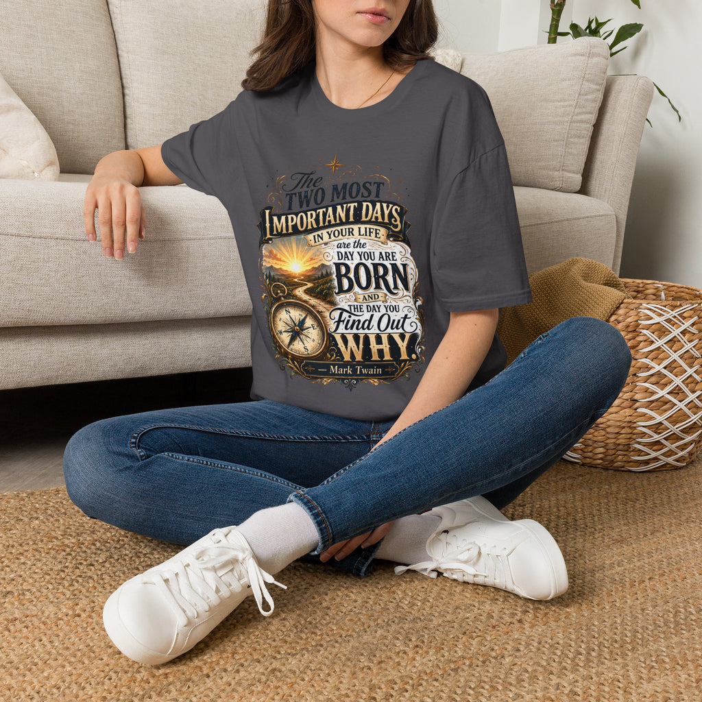 Two Most Important Days Mark Twain Unisex Softstyle T-Shirt