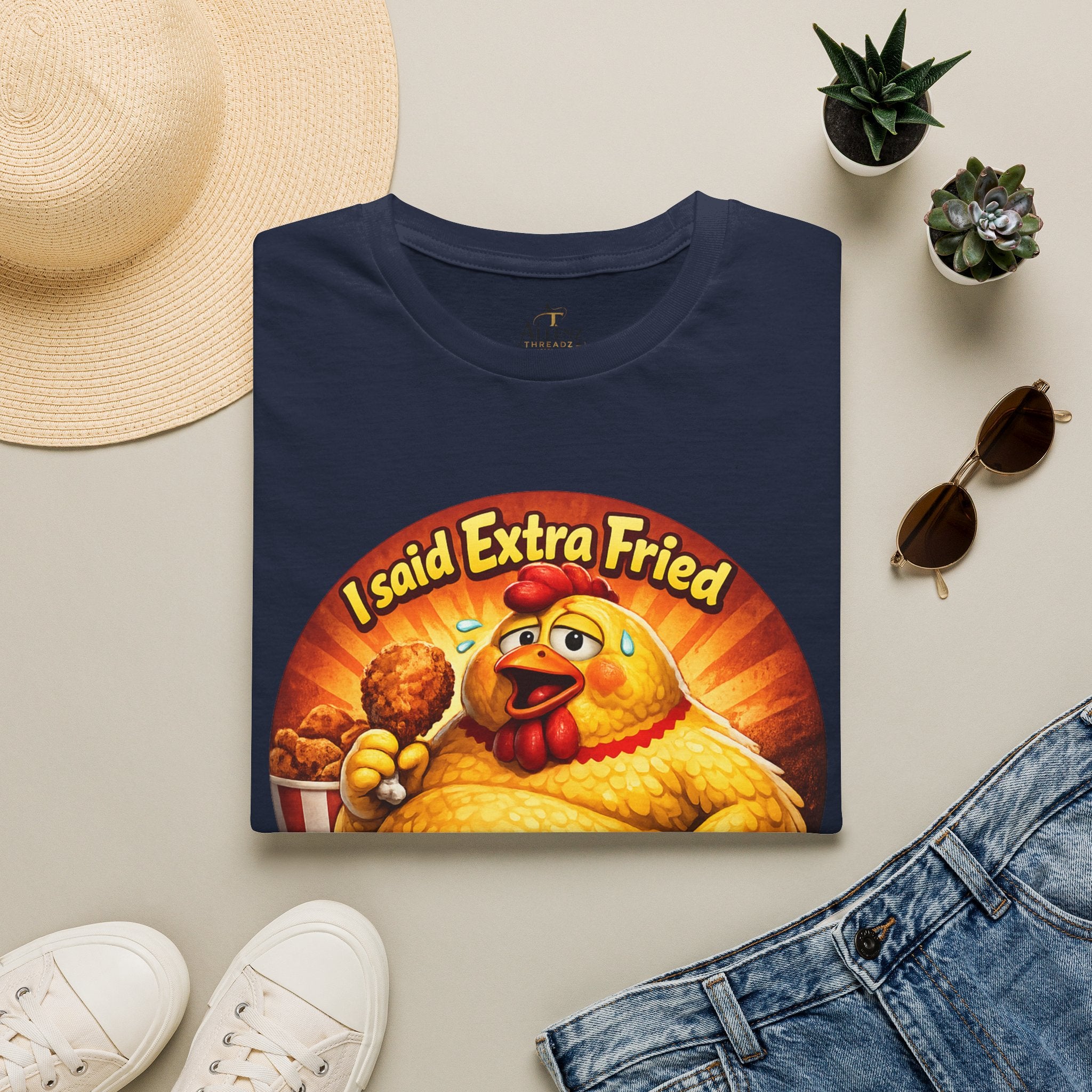 🍗 “I Said Extra Fried, Not Exercise!” 🍗