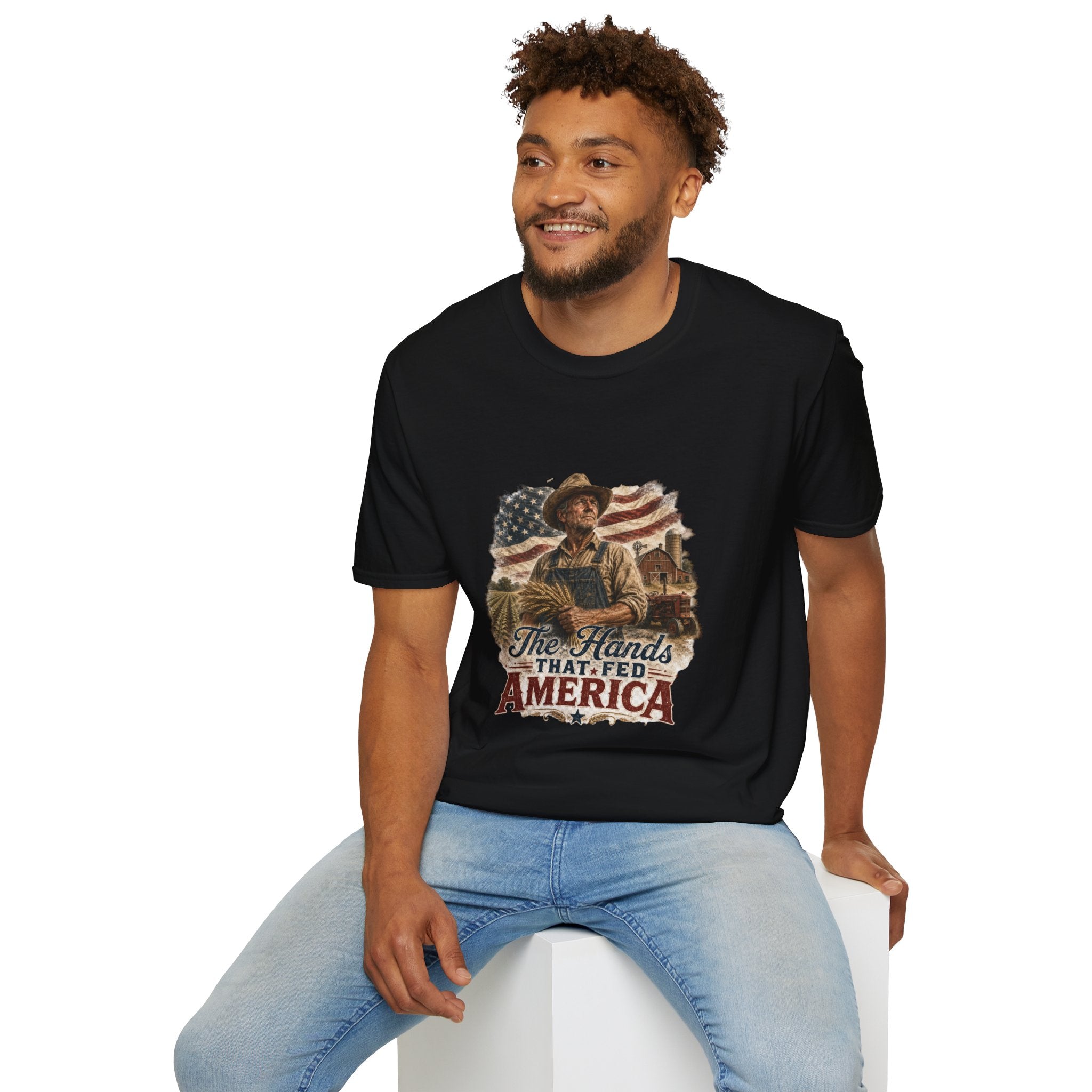 The Hands that fed America Unisex Softstyle T-Shirt
