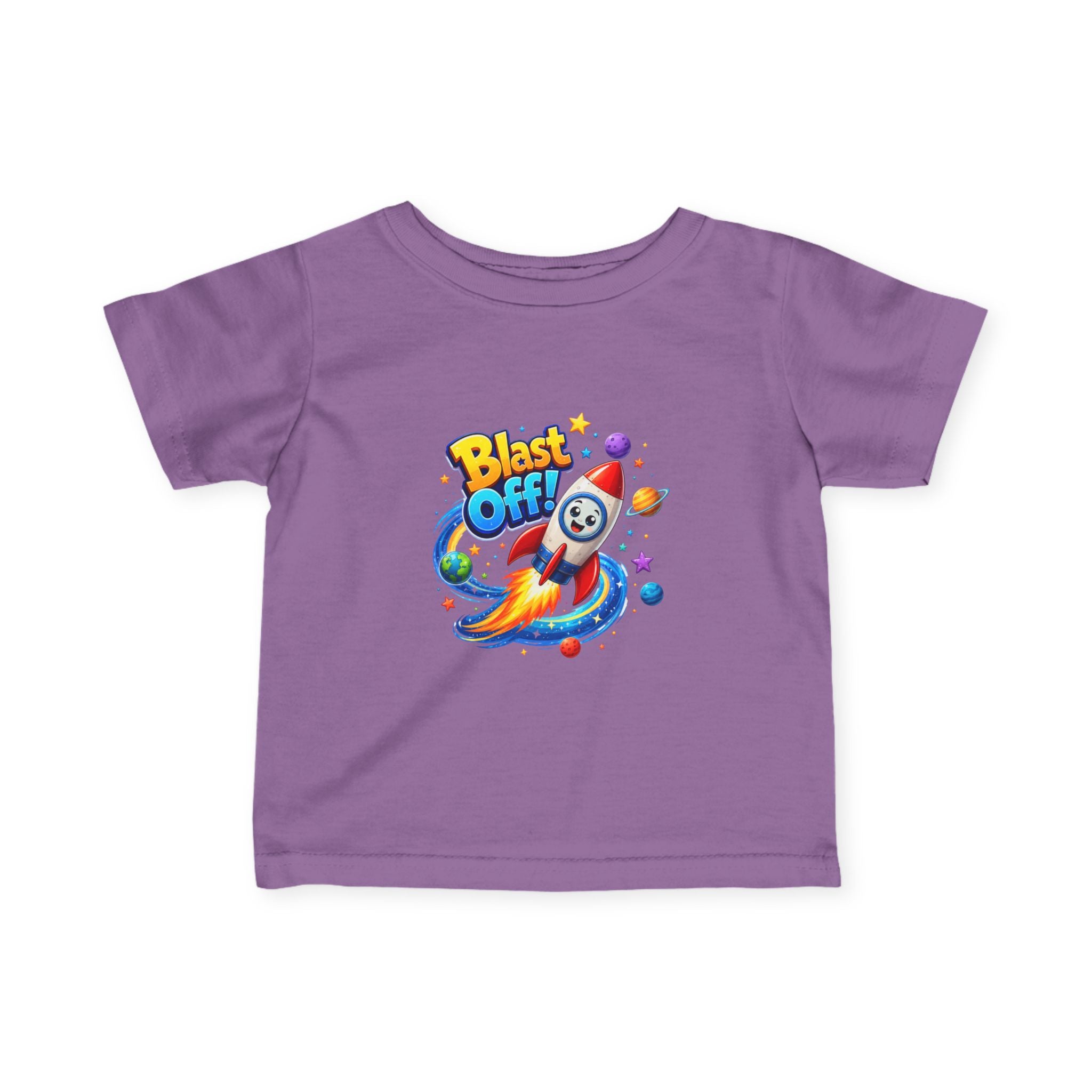 Blast Off Rocket Infant Fine Jersey Tee