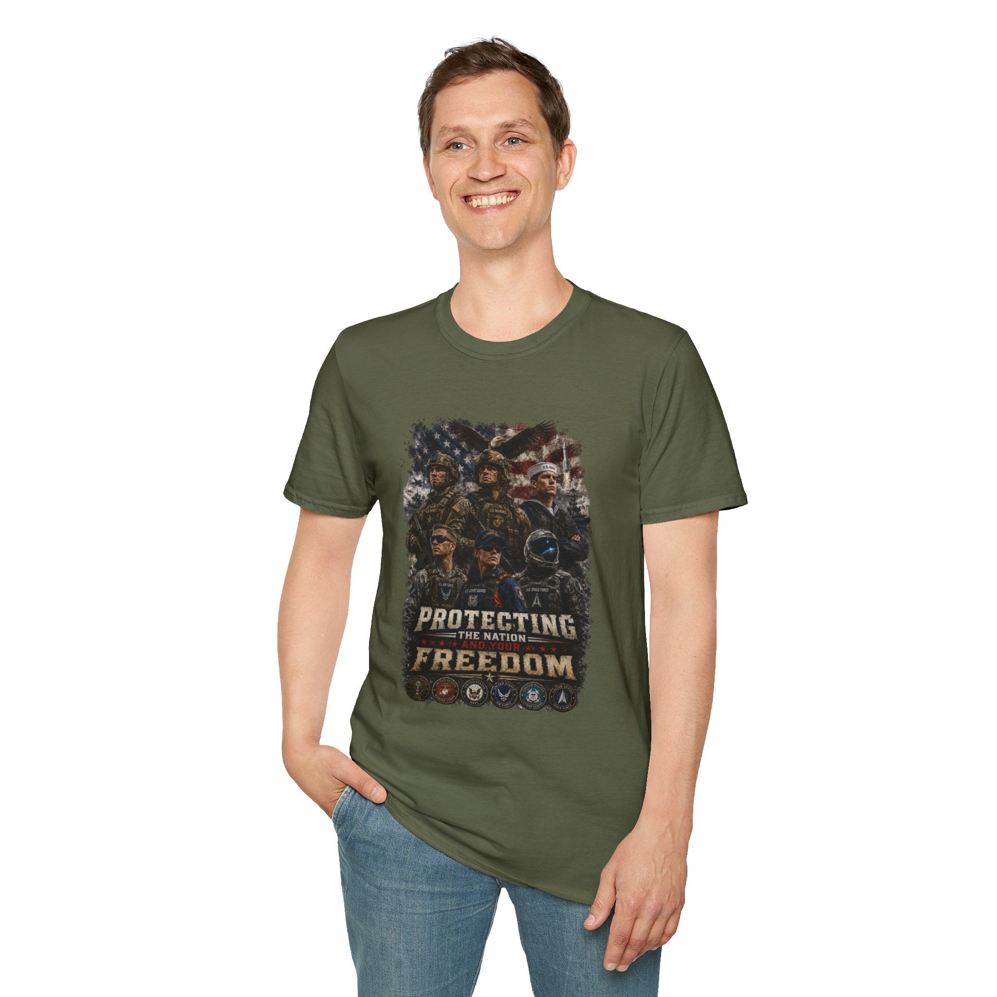 Protecting the Nation Unisex Softstyle T-Shirt