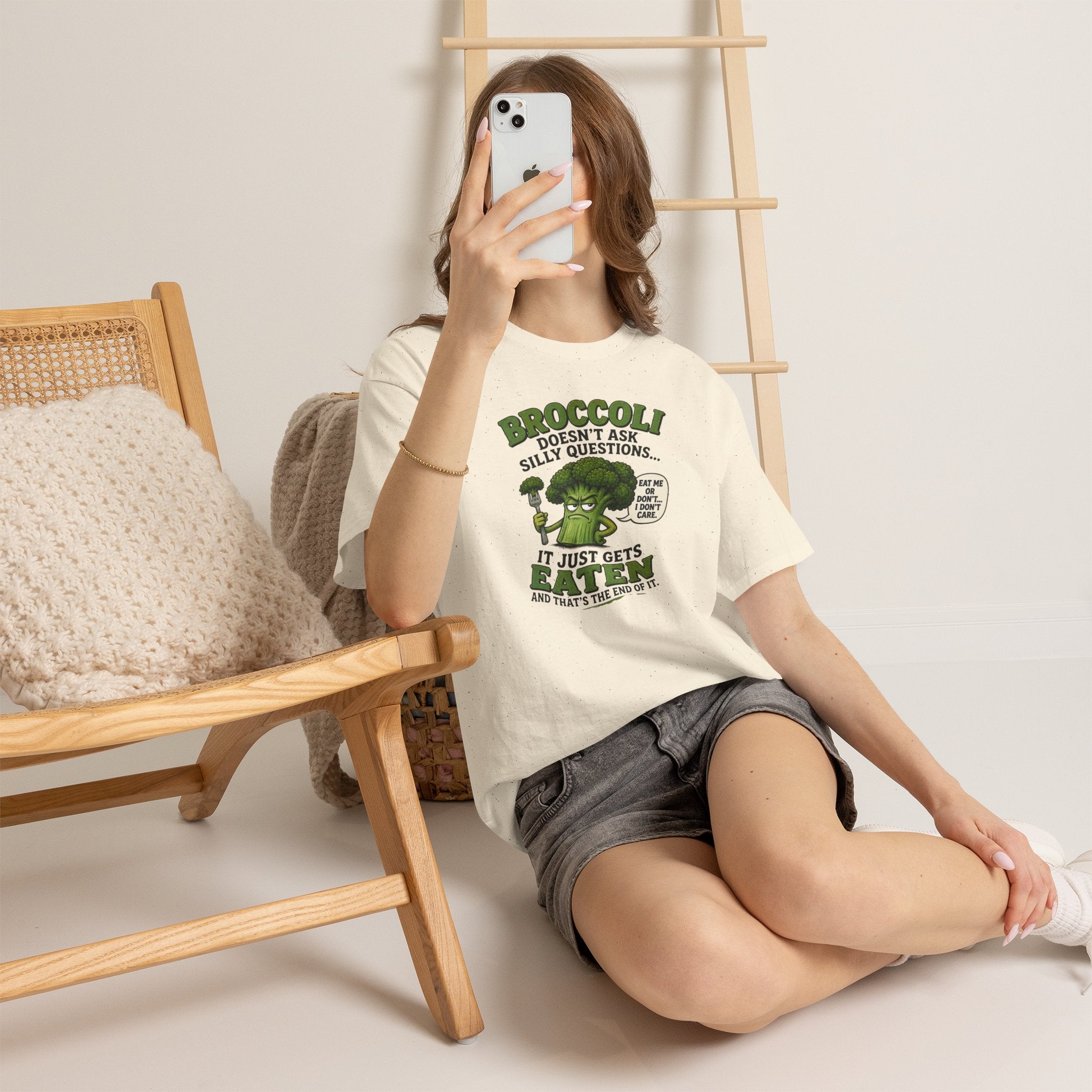 Broccoli head Unisex Heavy Cotton Tee