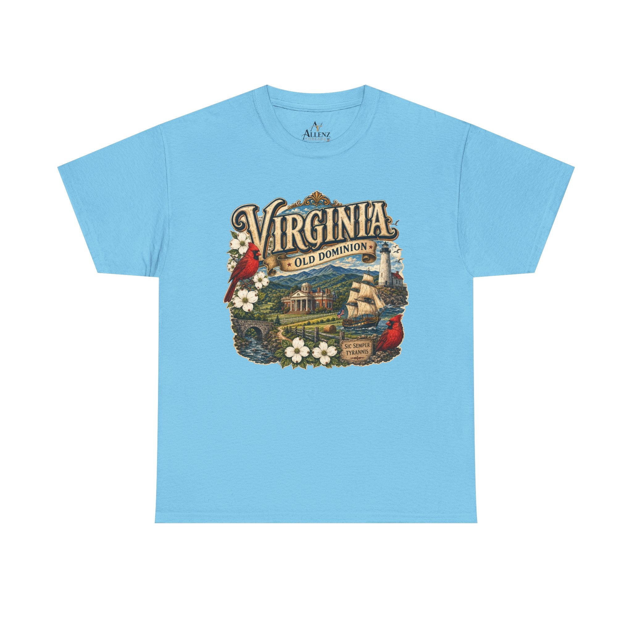 Unisex Heavy Cotton Tee Virginia – Timeless Beauty of the Old Dominion 🚢🕊️