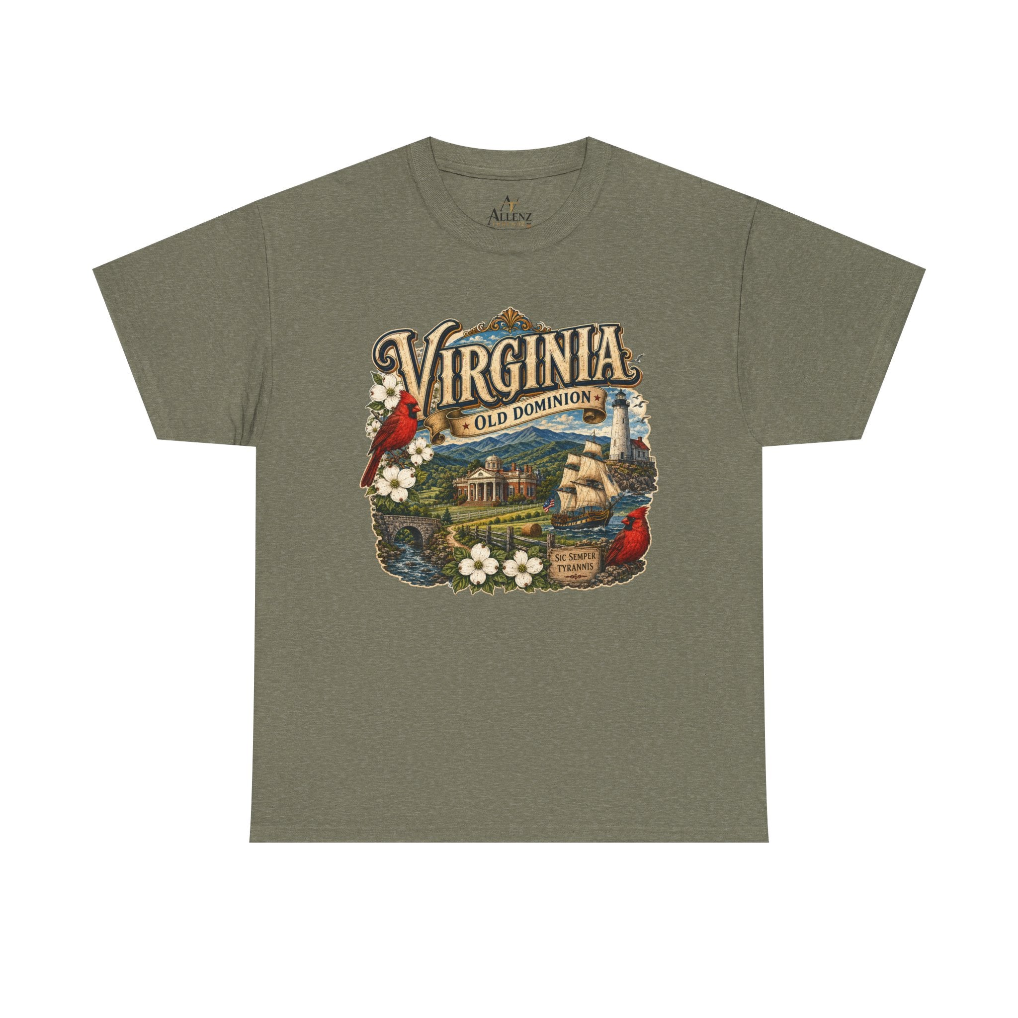 Unisex Heavy Cotton Tee Virginia – Timeless Beauty of the Old Dominion 🚢🕊️