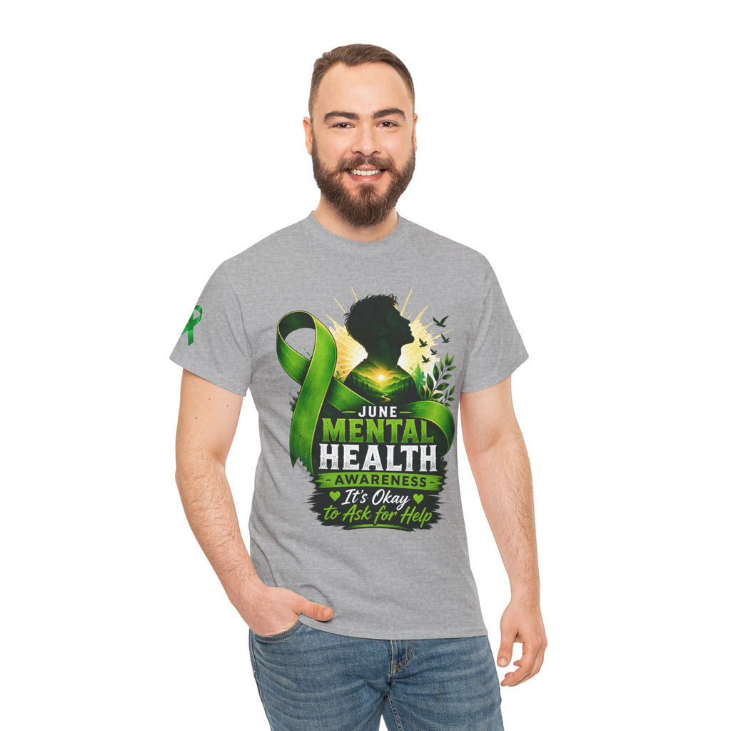Men's Mental Health Awareness Unisex Heavy Cotton Tee
