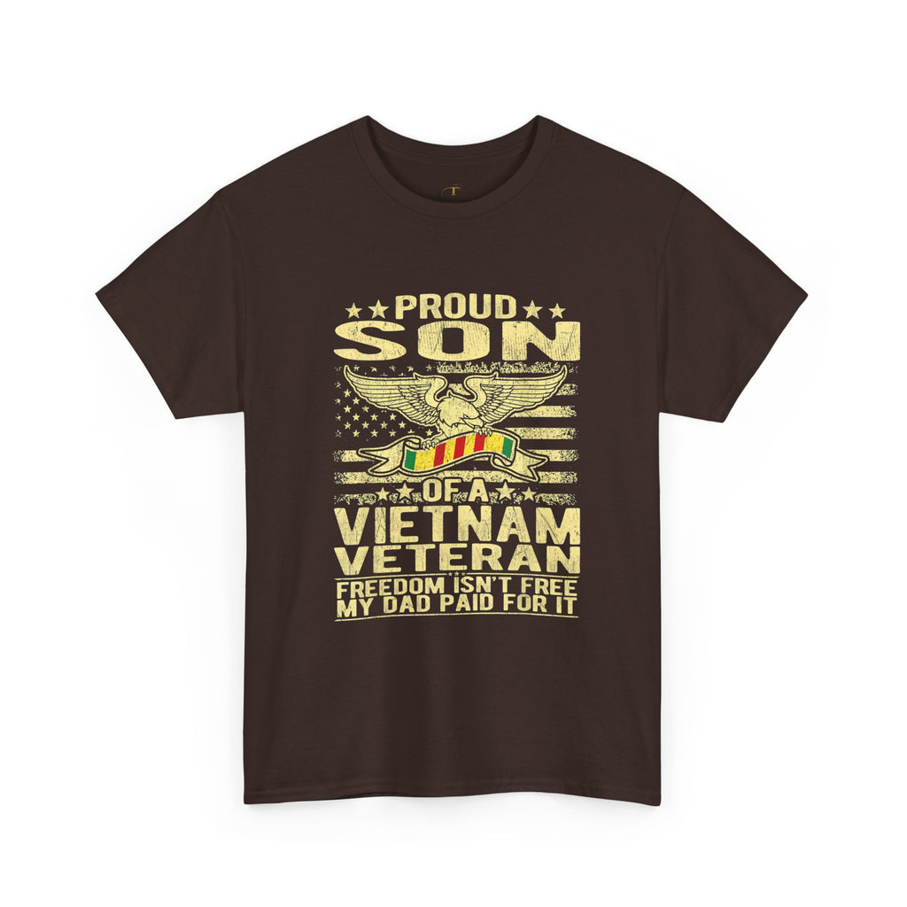 Unisex Heavy Cotton Tee  Proud Son of a Vietnam Veteran