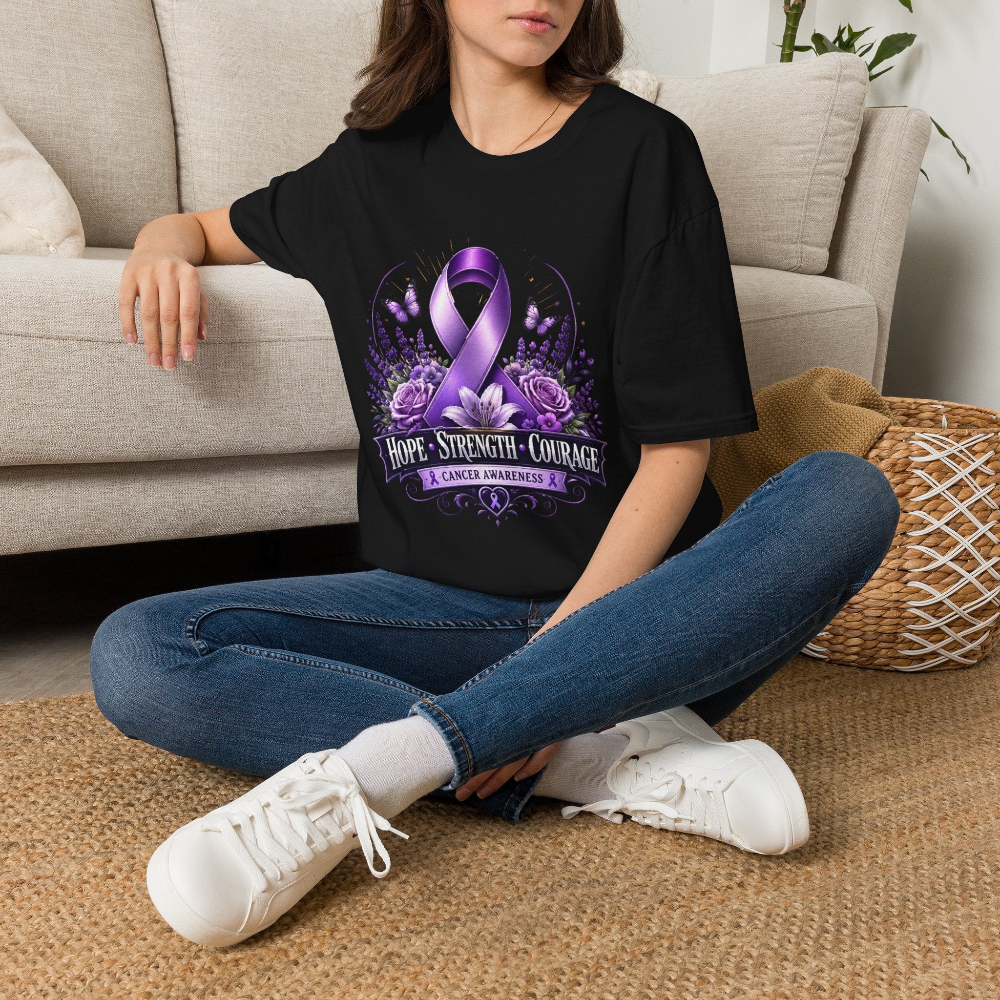 Hope Strength Courage Unisex Softstyle T-Shirt