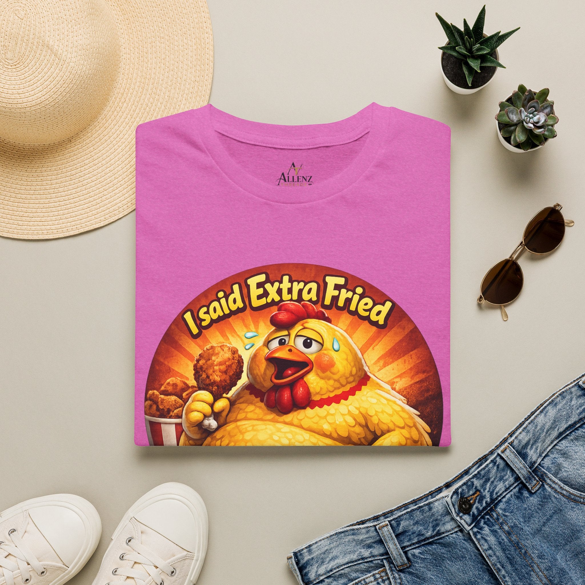 🍗 “I Said Extra Fried, Not Exercise!” 🍗