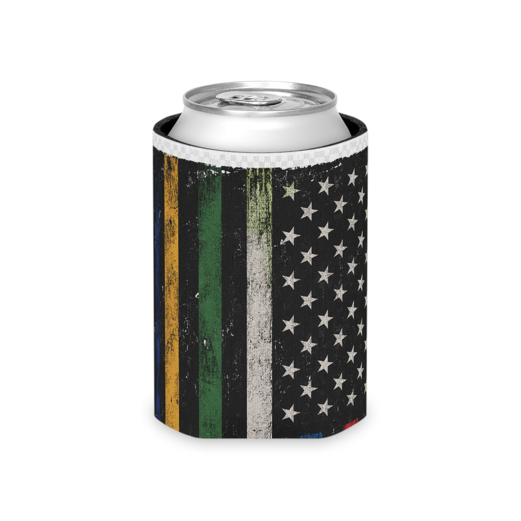 Multi Thin Line Flag Can Cooler