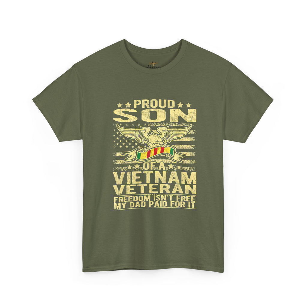 Unisex Heavy Cotton Tee  Proud Son of a Vietnam Veteran