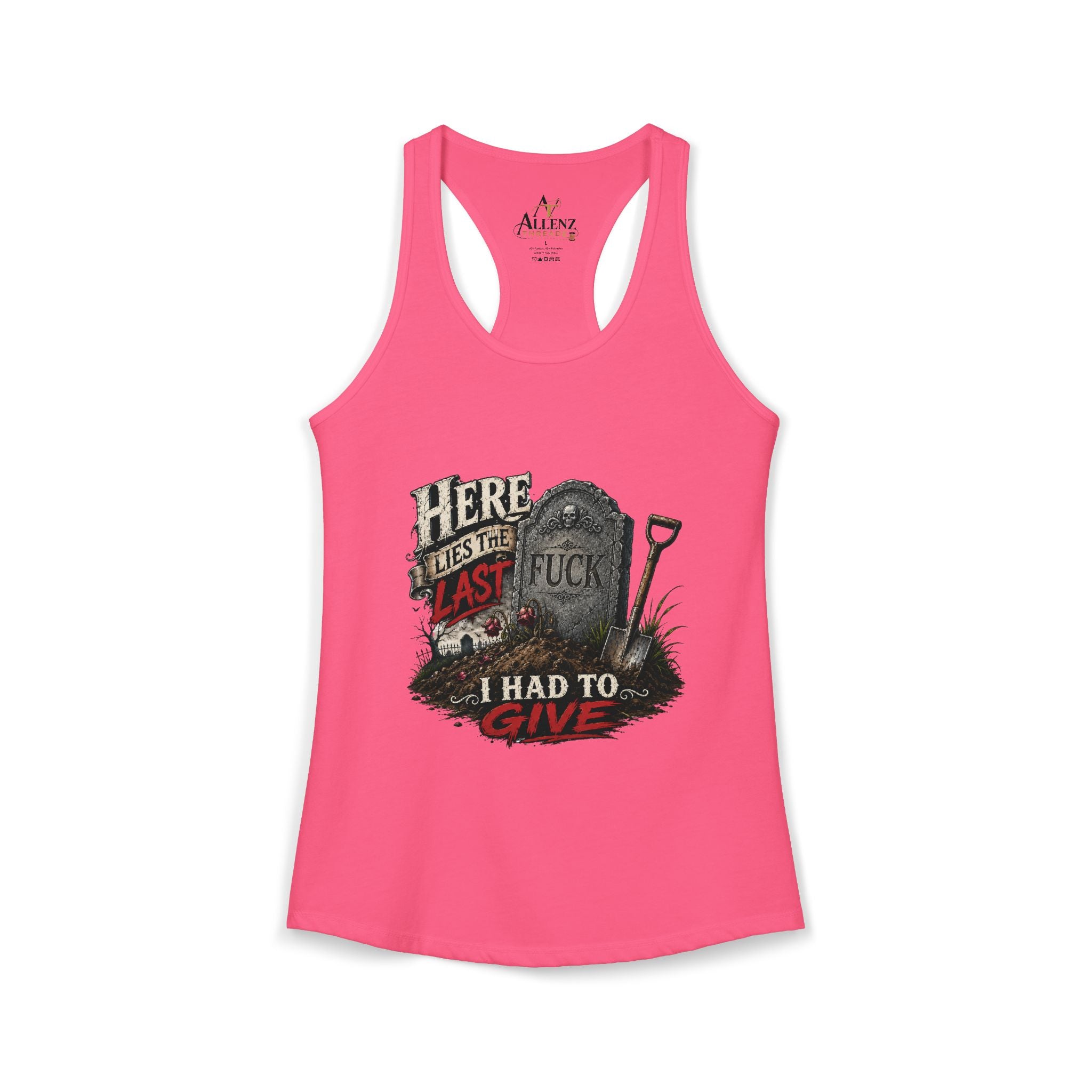 Here Lies Funny Women's Ideal Racerback Tank