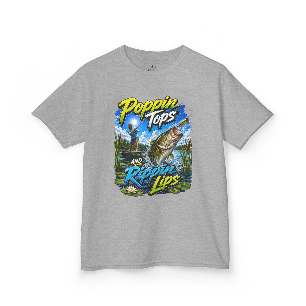 Poppin Tops Fishing Kids Heavy Cotton™ Tee