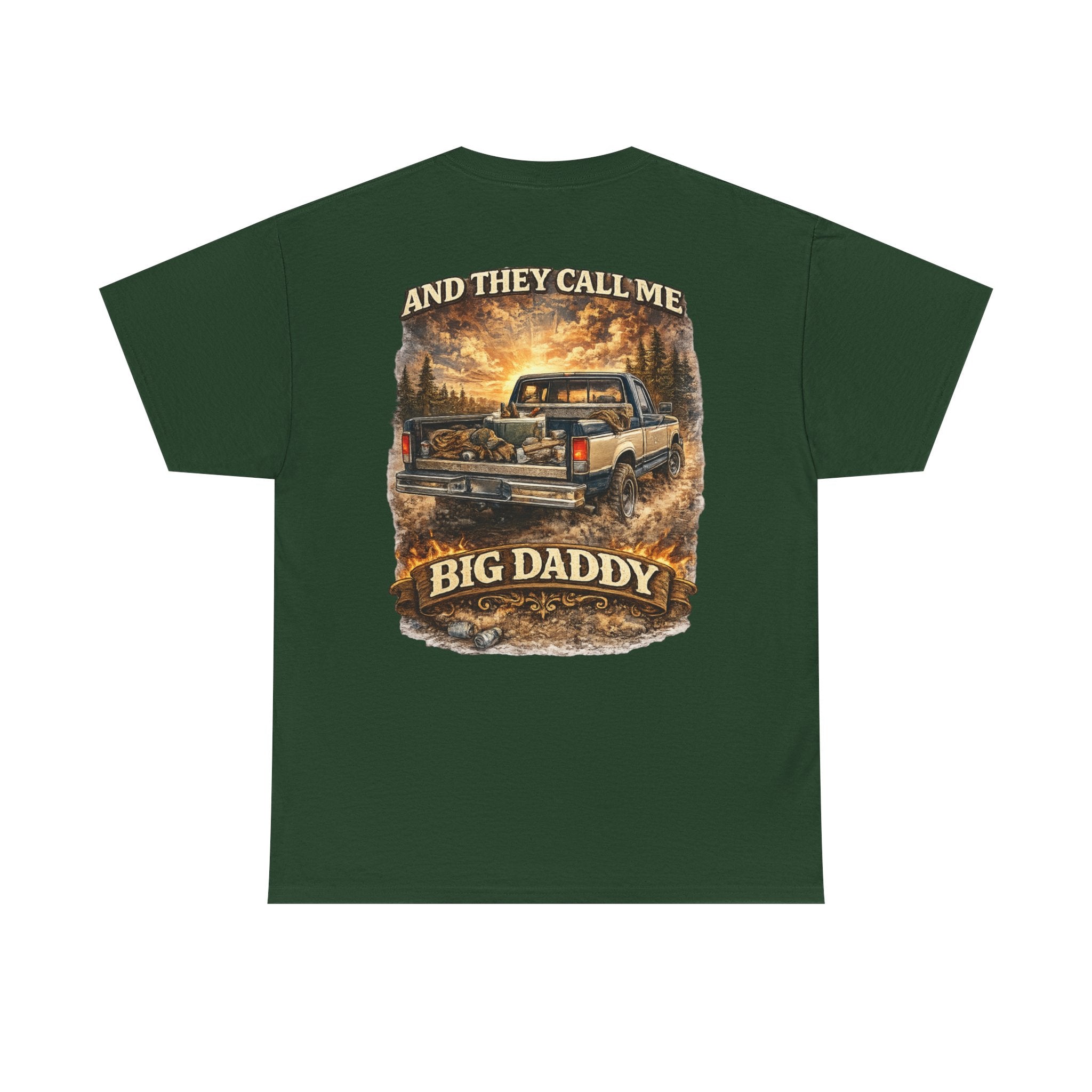 Unisex Heavy Cotton Tee 🚙🔥  And They Call Me BIG DADDY – Retro Truck T-Shirt Design 🔥🚙