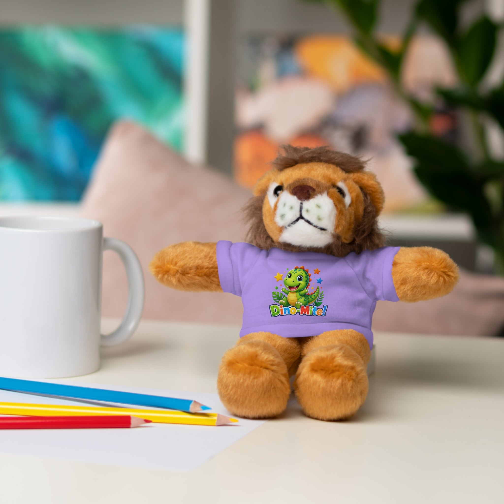 Kids Stuffed Animal with Dino-Mite T-Shirt