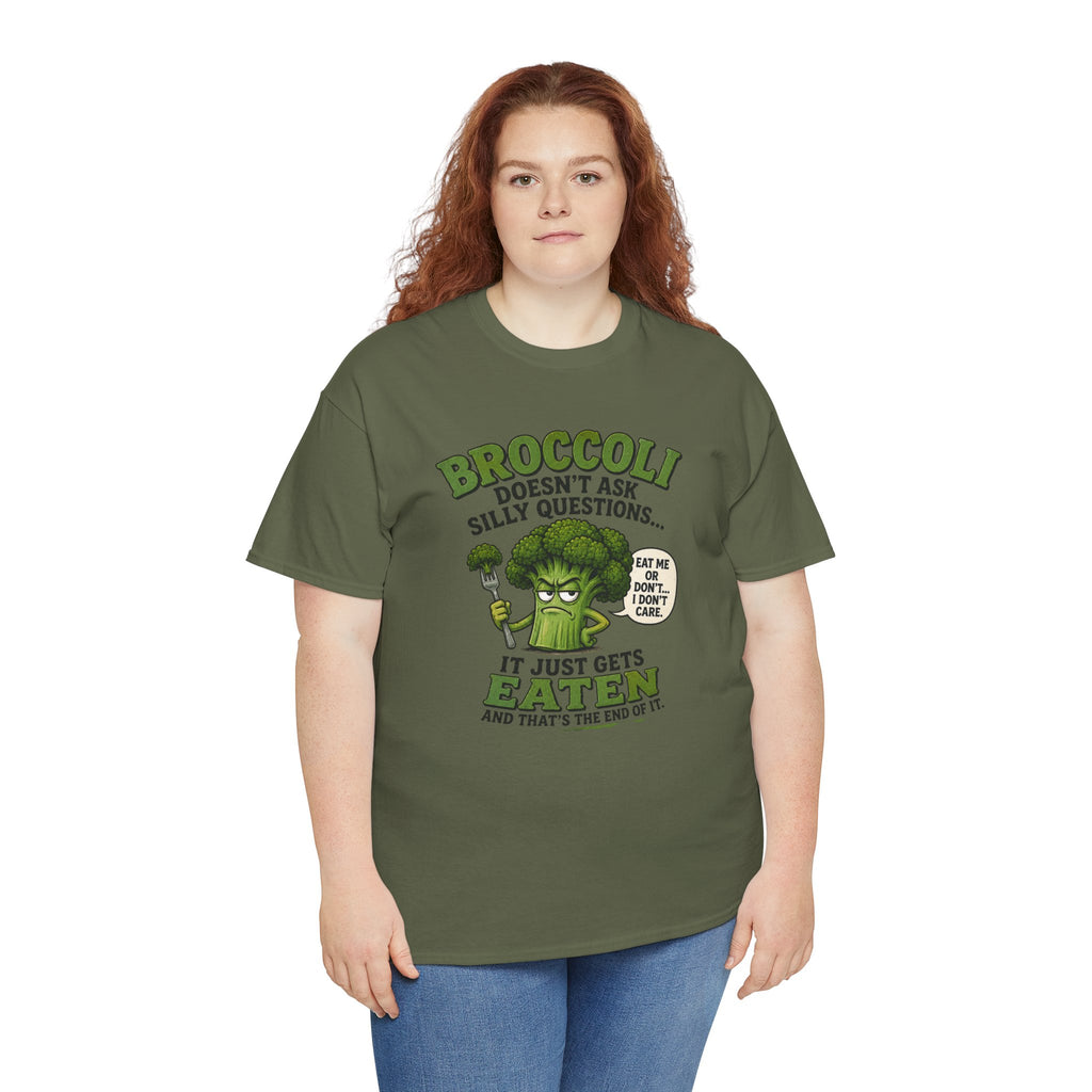 Broccoli head Unisex Heavy Cotton Tee