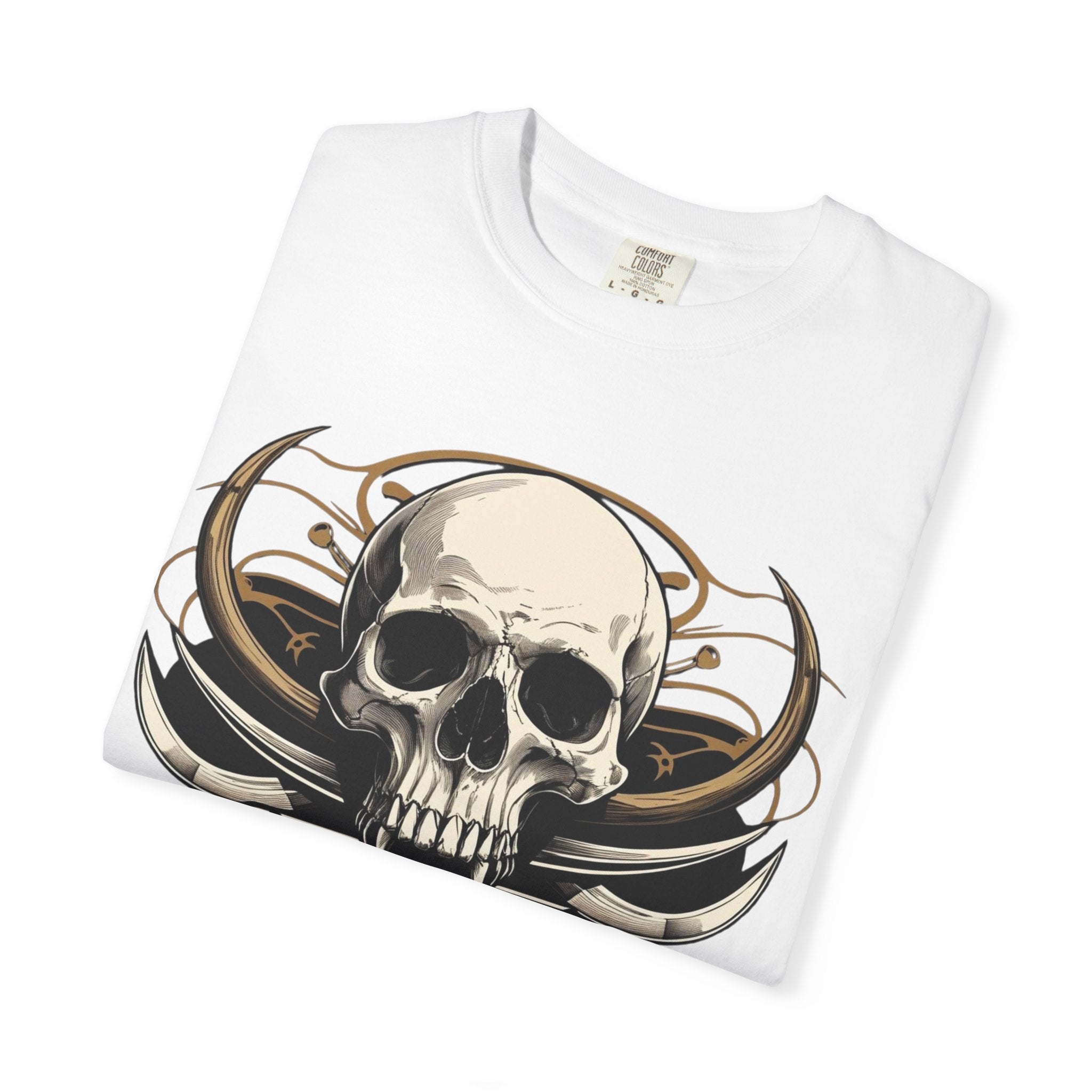 Skull Logo T-Shirt — "Allen Cutlery" Retro Gothic Tee
