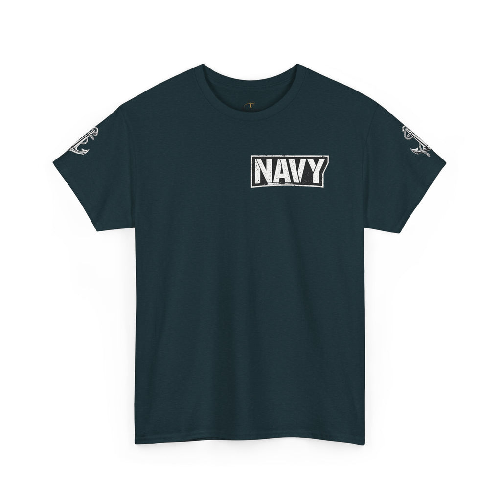 Unisex Heavy Cotton Tee⚓ “I’m A Grumpy Old Navy Veteran” Funny Veteran Shirt ⚓