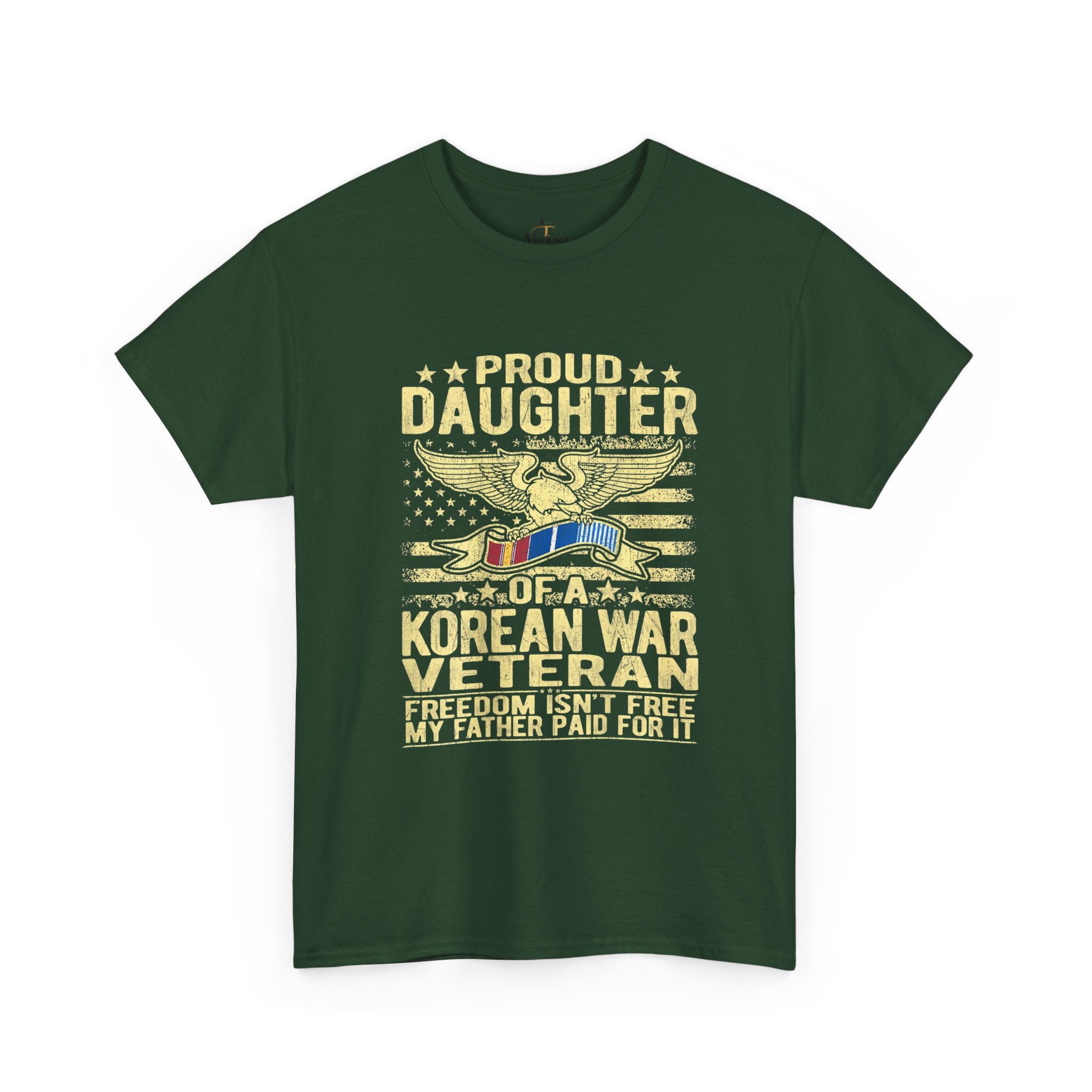 Unisex Heavy Cotton Tee Proud Daughter of a Korean War Veteran