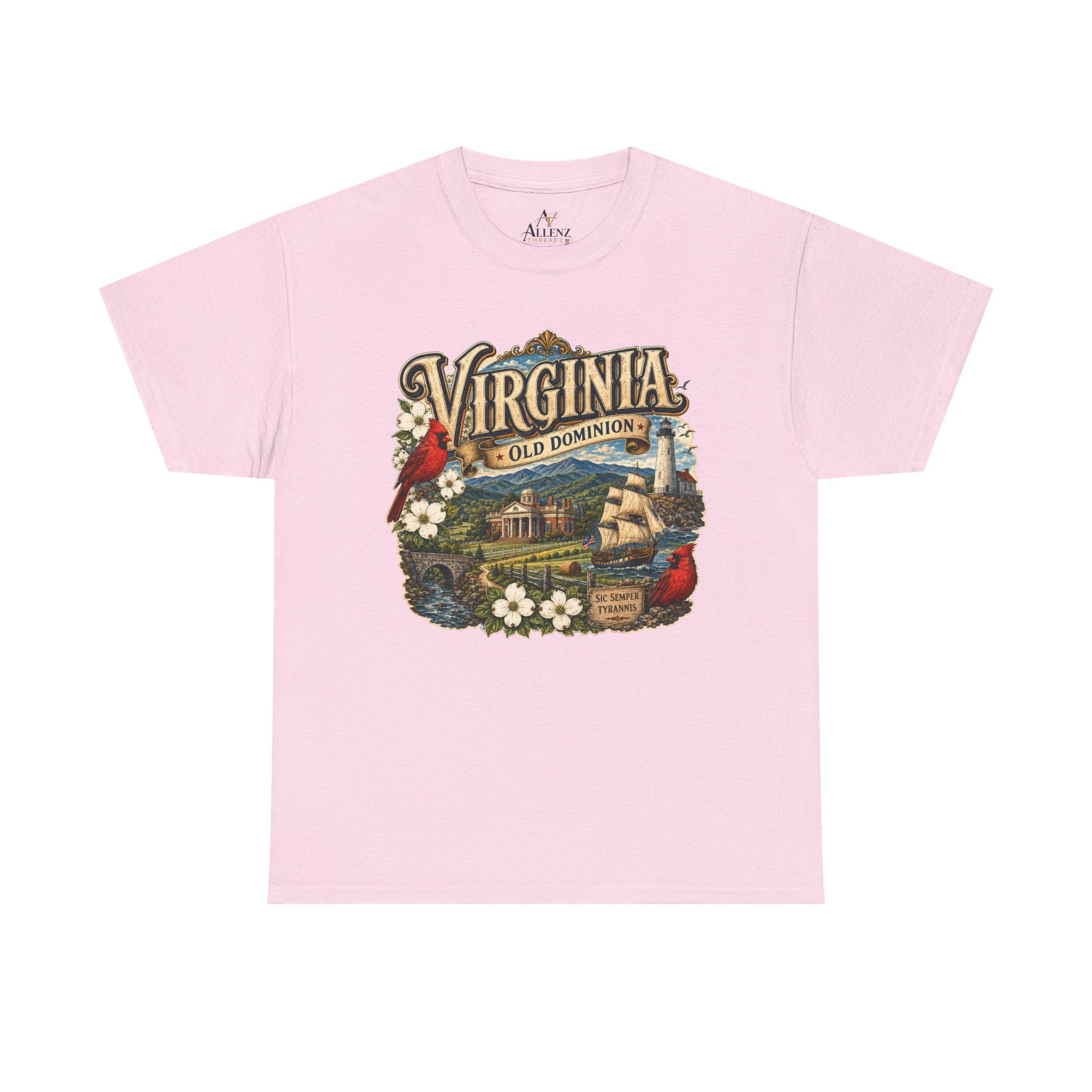 Unisex Heavy Cotton Tee Virginia – Timeless Beauty of the Old Dominion 🚢🕊️