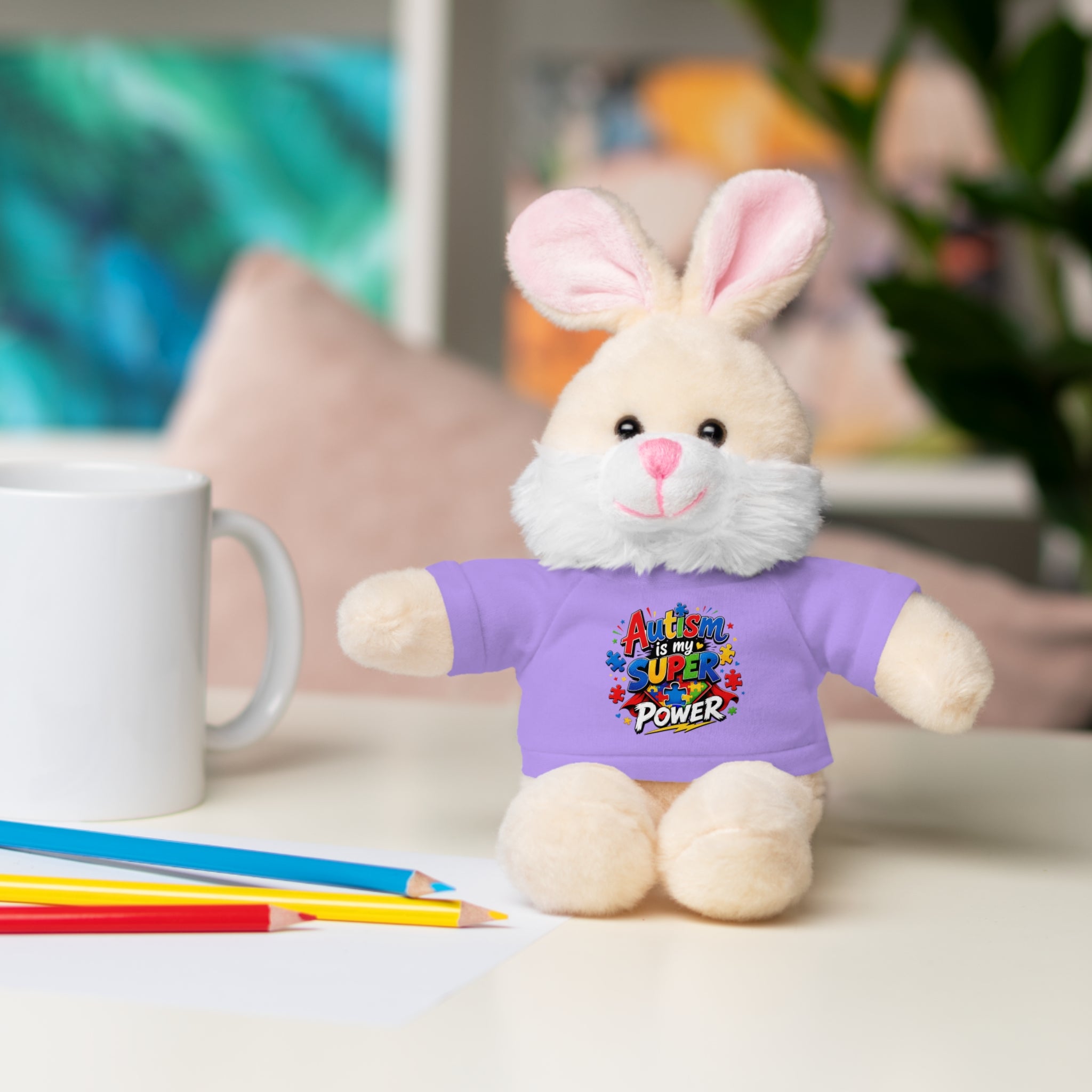 Kids Stuffed Animal with Autism T-Shirt