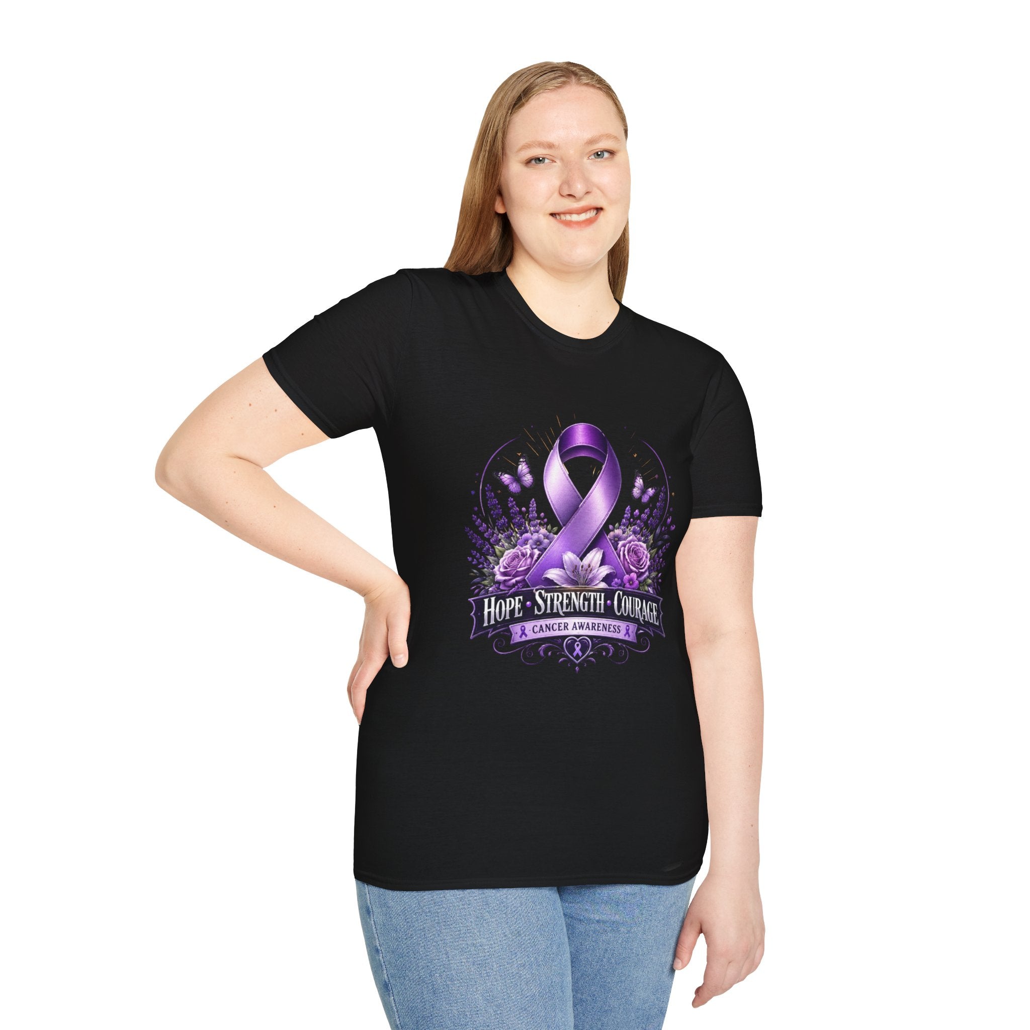 Hope Strength Courage Unisex Softstyle T-Shirt