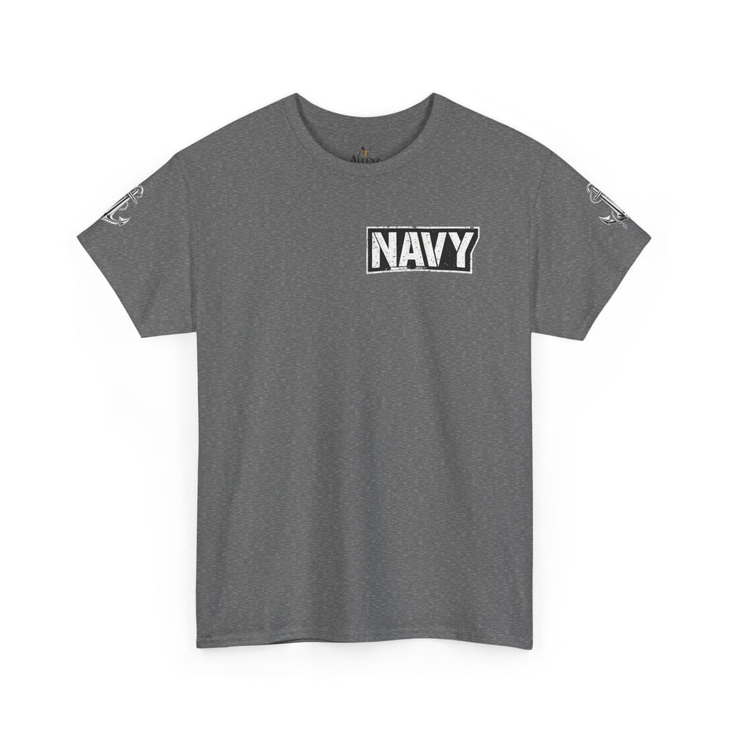 Unisex Heavy Cotton Tee⚓ “I’m A Grumpy Old Navy Veteran” Funny Veteran Shirt ⚓