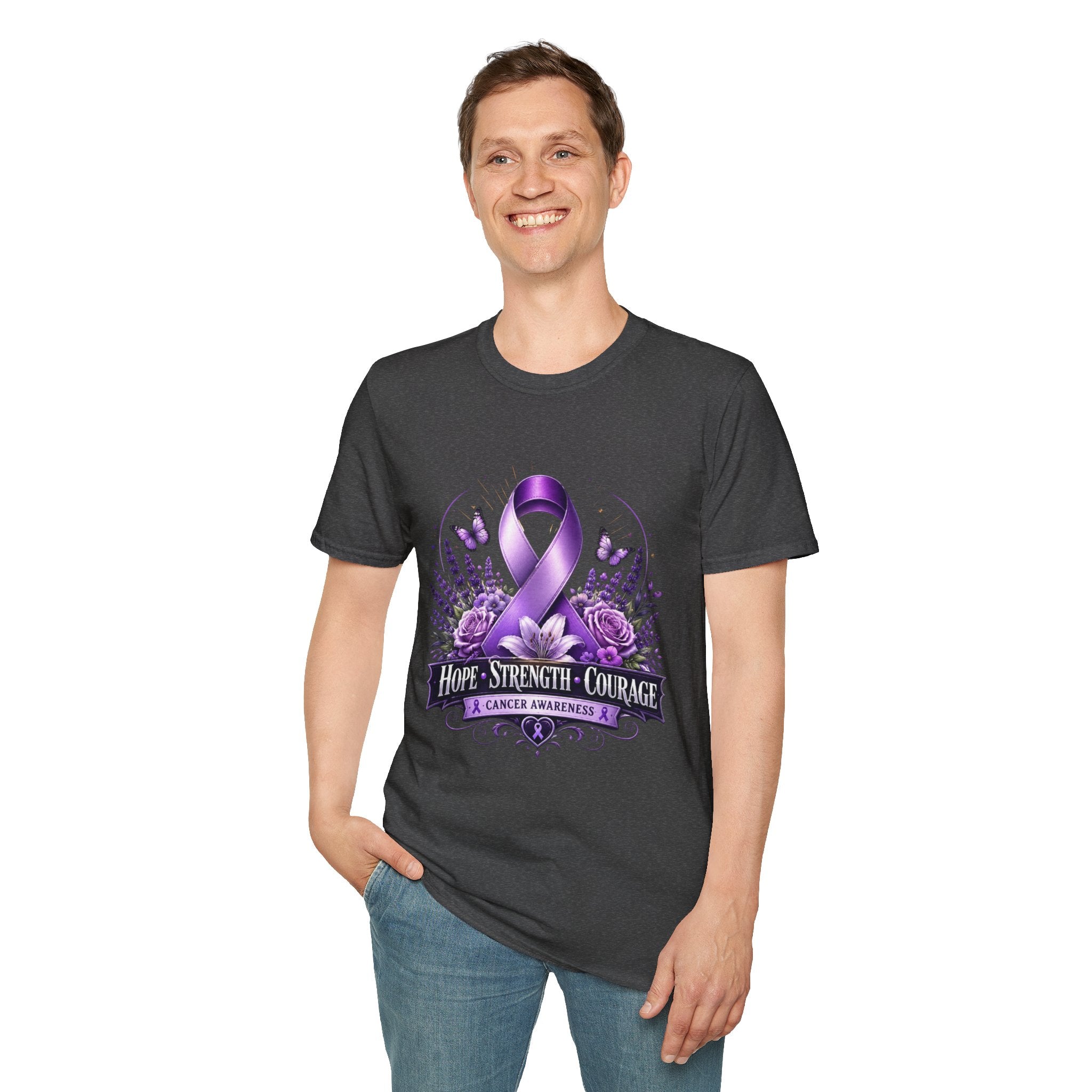Hope Strength Courage Unisex Softstyle T-Shirt