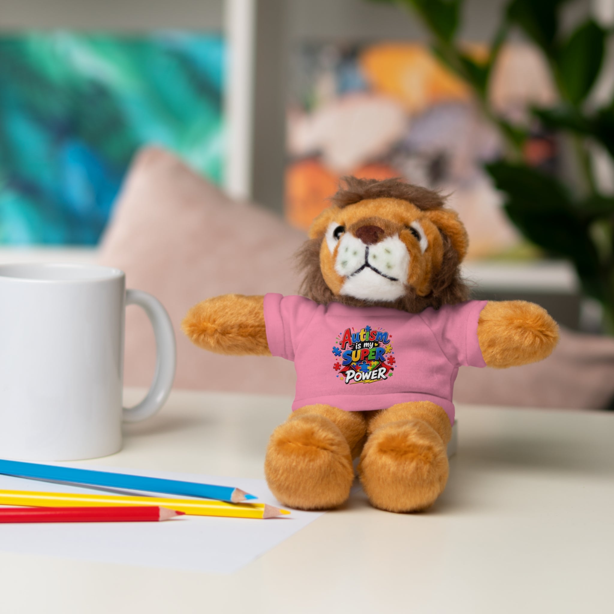Kids Stuffed Animal with Autism T-Shirt