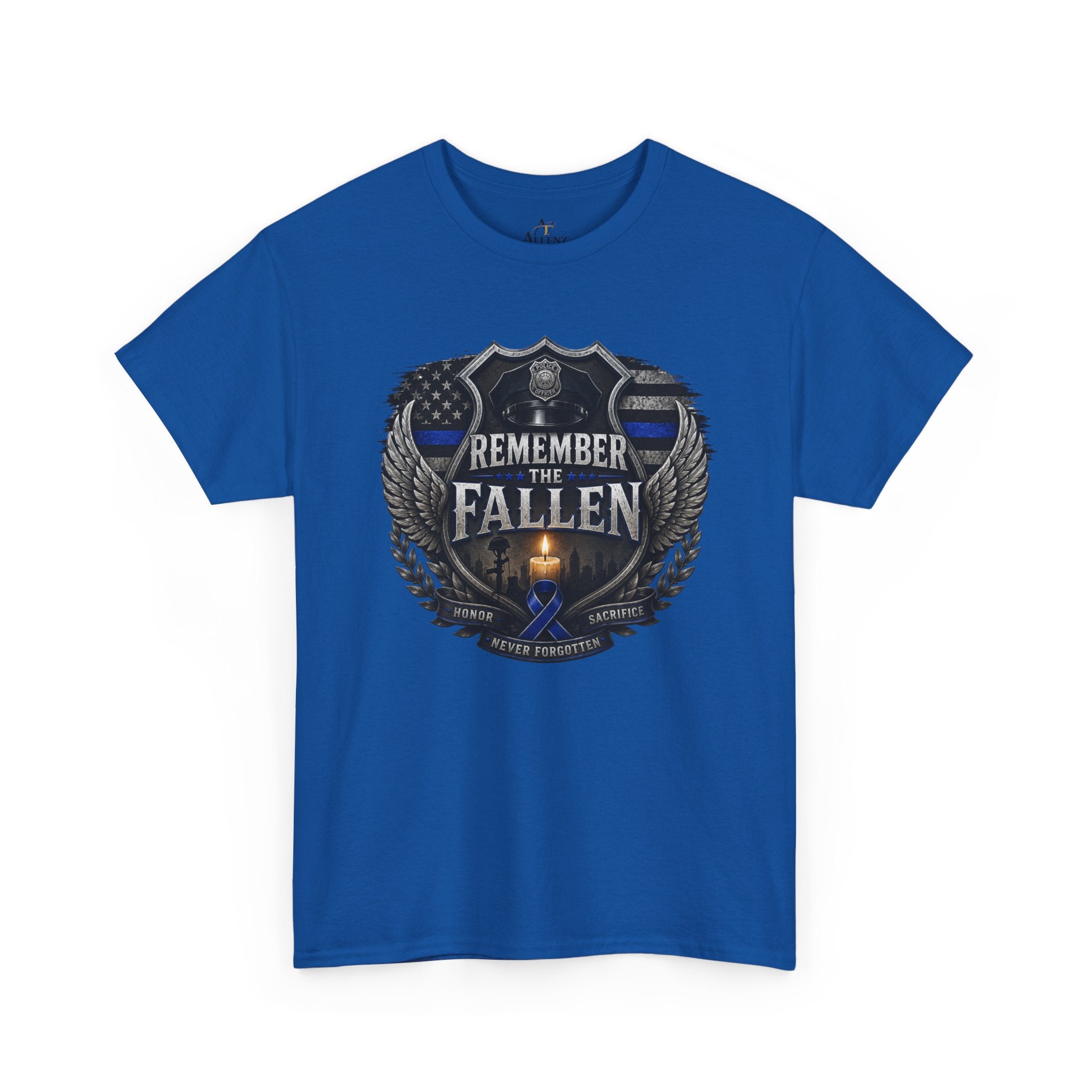 Unisex Heavy Cotton Tee Thin blue line remember the Fallen