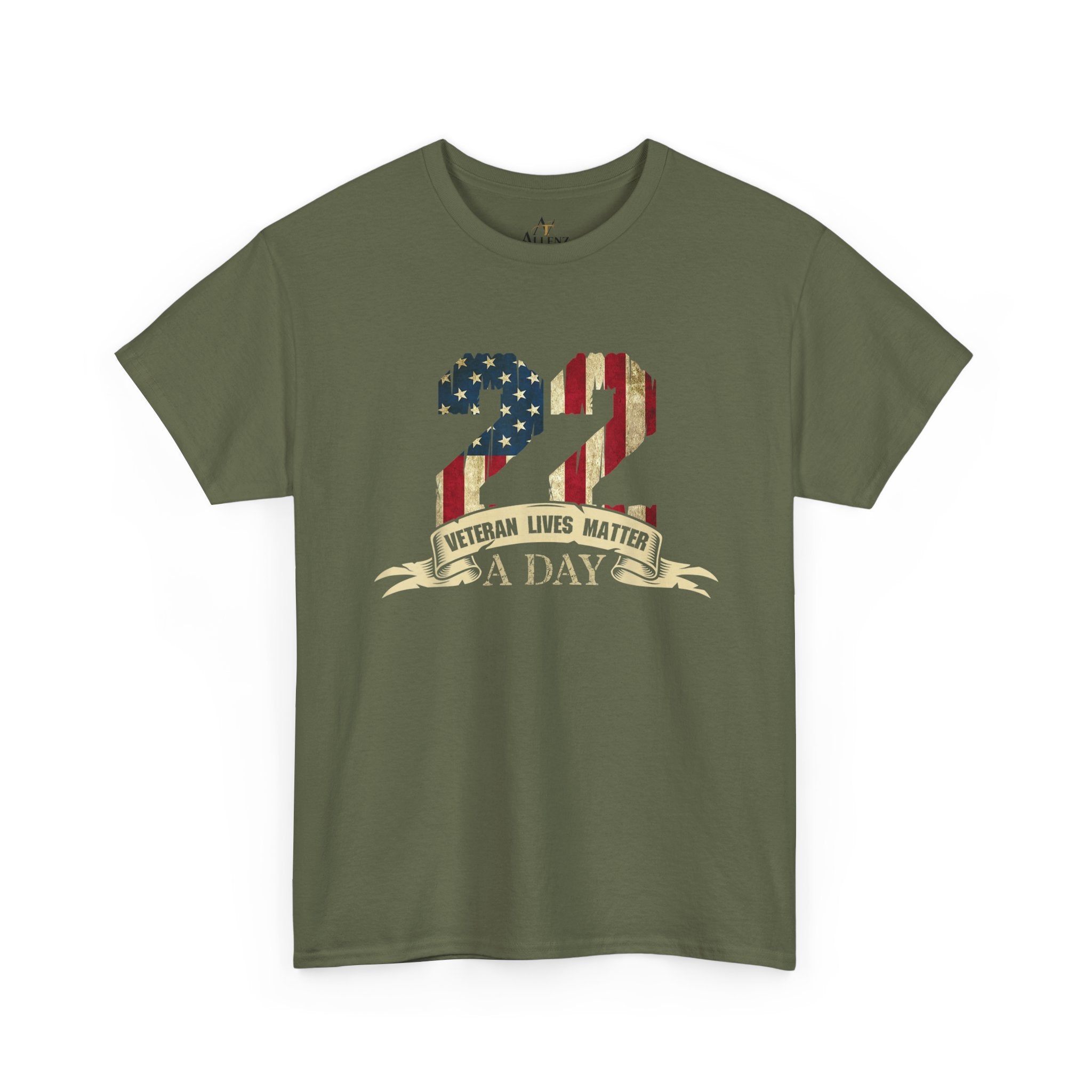 Unisex Heavy Cotton Tee 22 A Day – Veteran Lives Matter