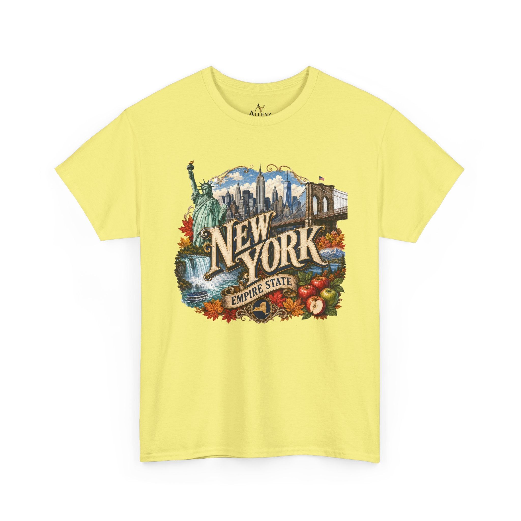 Unisex Heavy Cotton Tee🗽 New York – Empire State Energy and Natural Wonder 🍎🌆